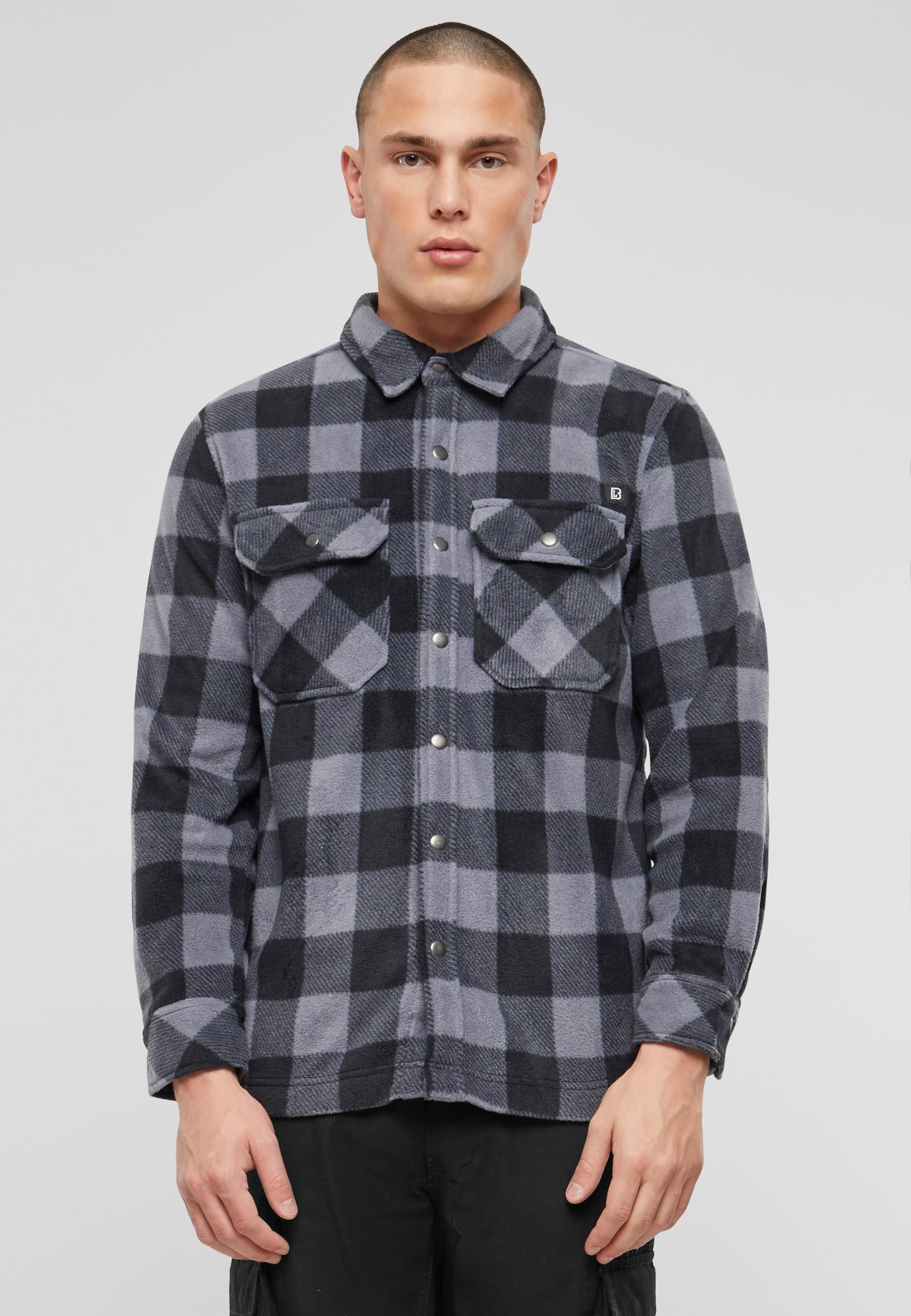 Brandit Langarmhemd »Brandit Herren Jeff Fleece Shirt Long Sleeve«, (1 tlg.)