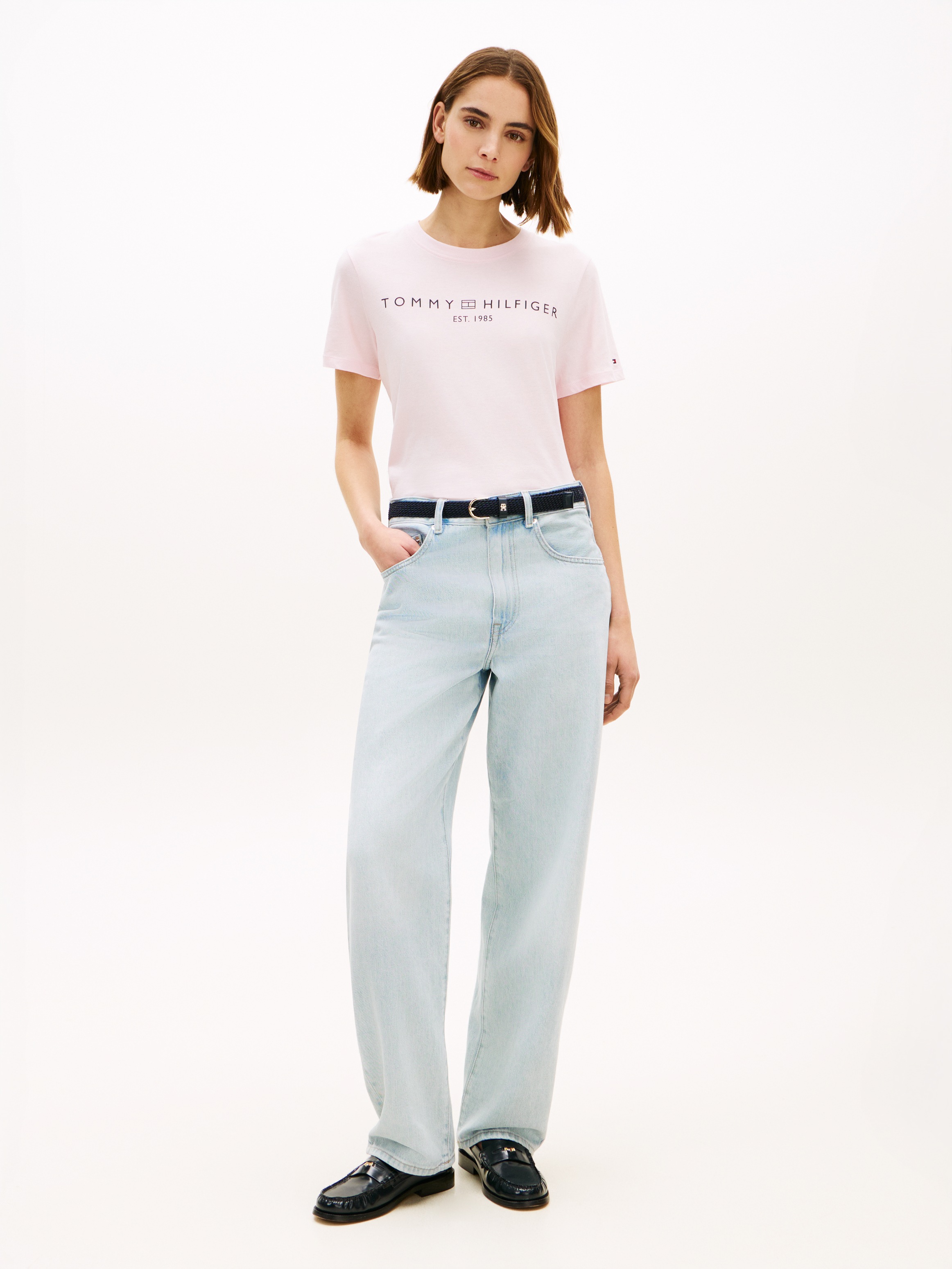 Tommy Hilfiger Corp Logo T-Shirt Light Pink XL 2