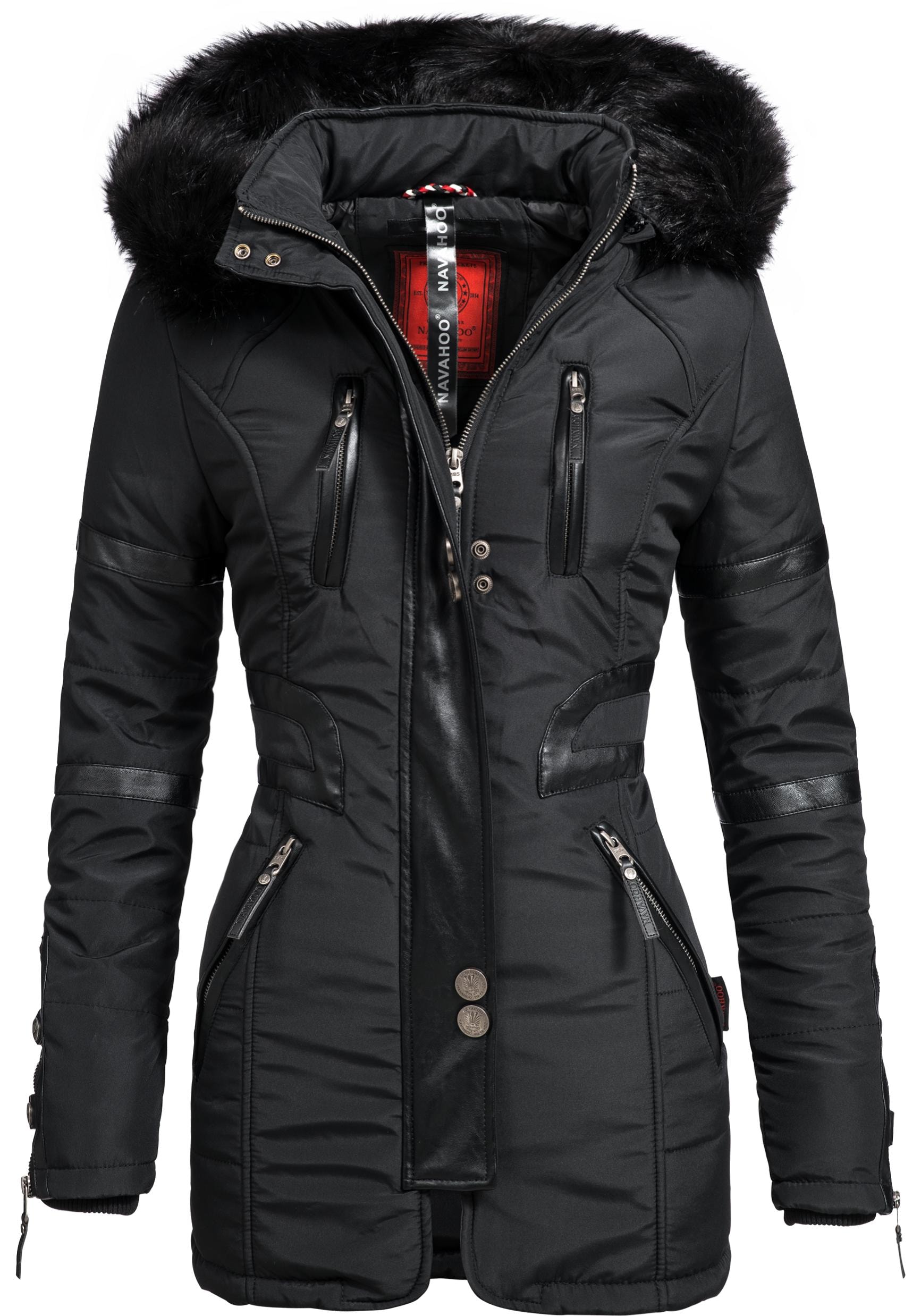 Wintermantel »Moony«, stylischer Damen Winter Jacke mit Kapuze