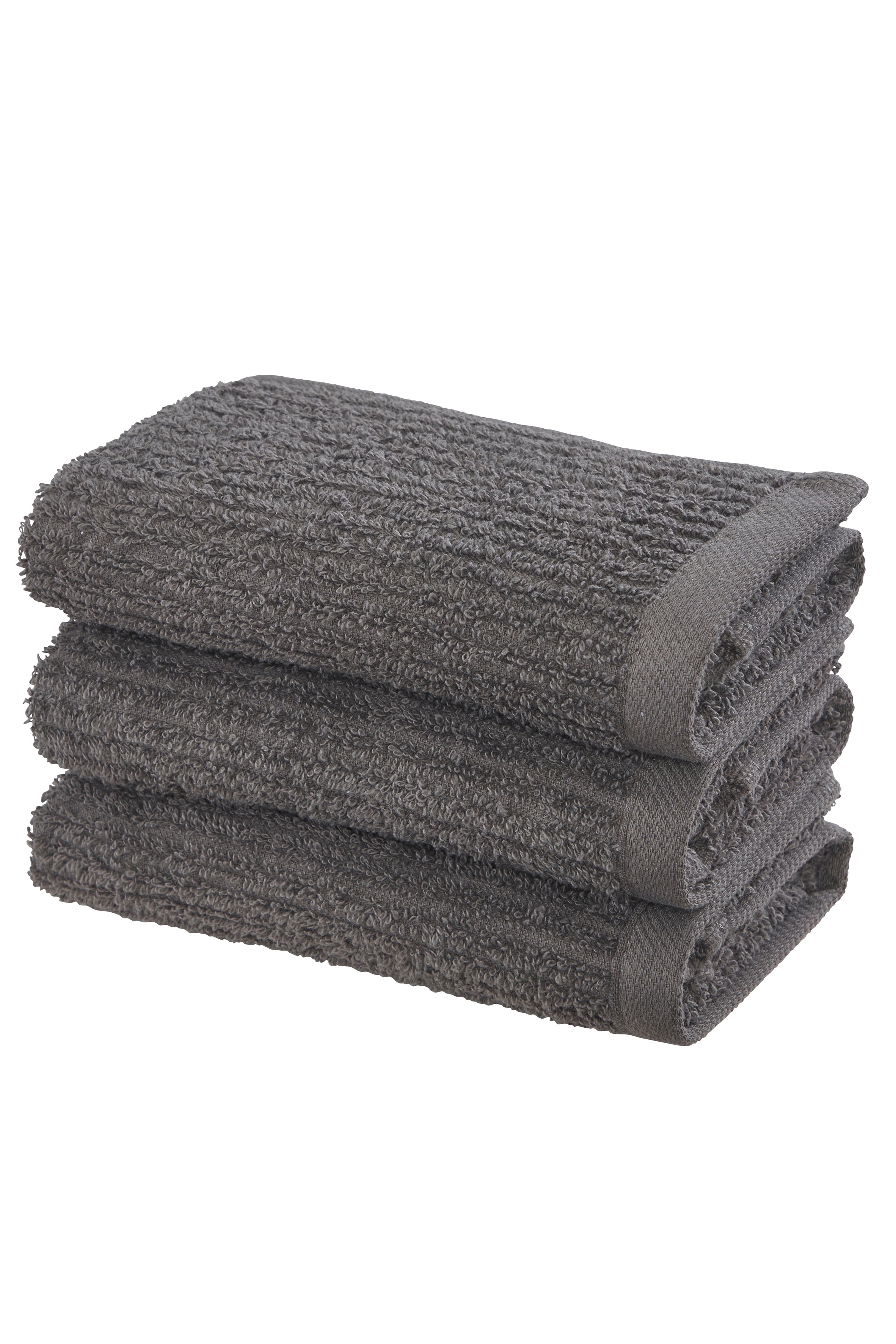 OTTO home Gaestehandtuecher "Riva, 30x50, Premium Handtücher, 500 gr/m²" Hoch-Tief-Struktur, Streifen, weich, 5 Jahre Garantie