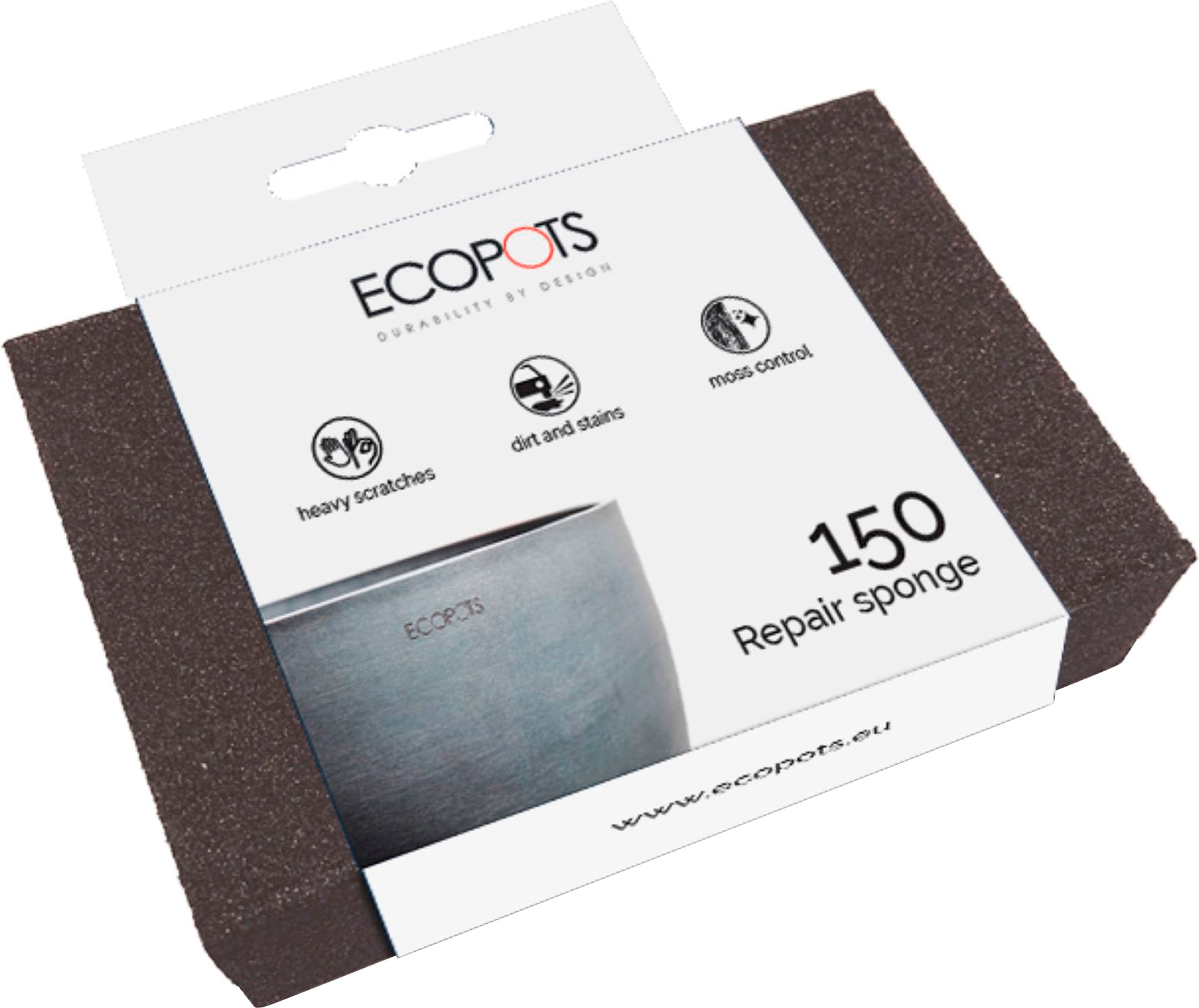 ECOPOTS Topfuntersetzer »Quadratisch 45 Taupe«, für innen und außen: frostsicher, bruchsicher und lichtbeständig