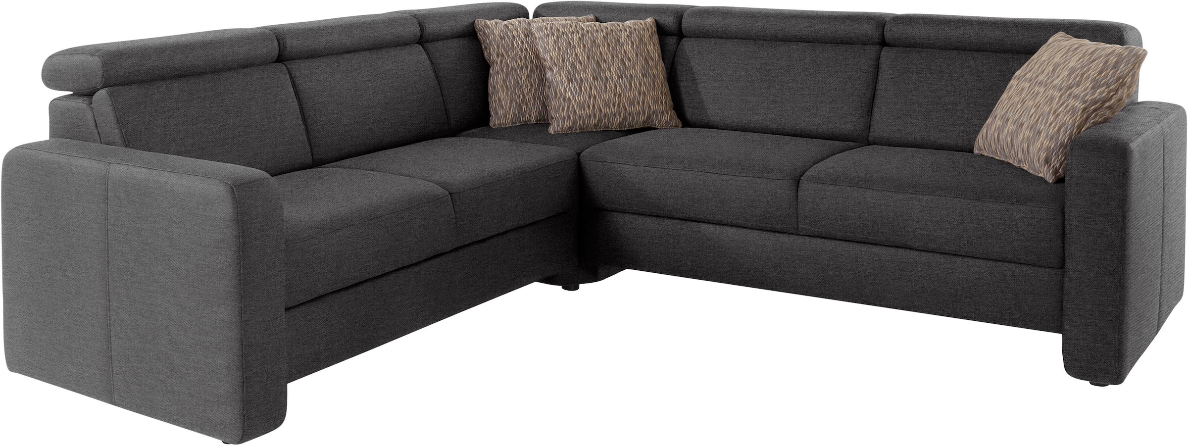 sit&more Ecksofa »Bologna L-Form«, Kopfteilverstellung, wahlweise mit Bettfunktion und Schubkasten