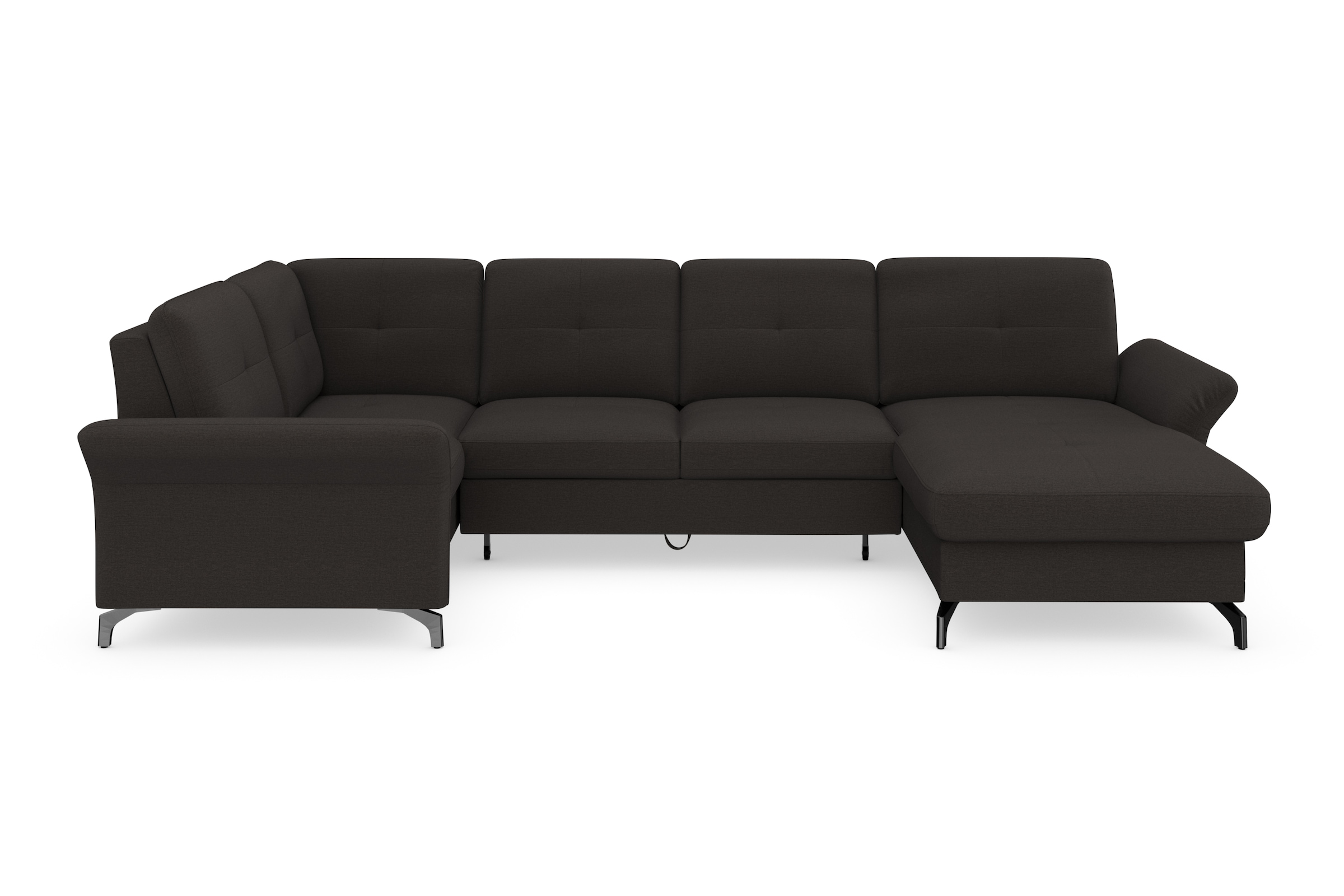 Home affaire Wohnlandschaft "Calando U-Form" wahlweise mit Bettfunktion, Be günstig online kaufen