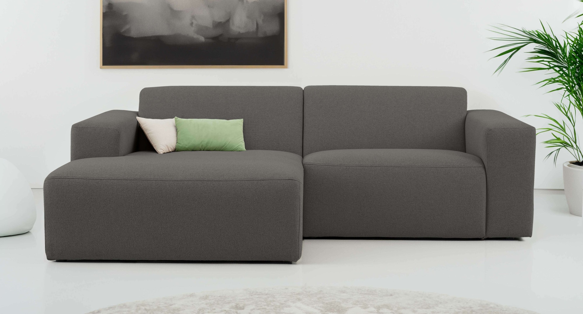 OTTO home Ecksofa "Koa, 228 cm, L-Form, Modulsofa in Cord, Chenille, Strukt günstig online kaufen
