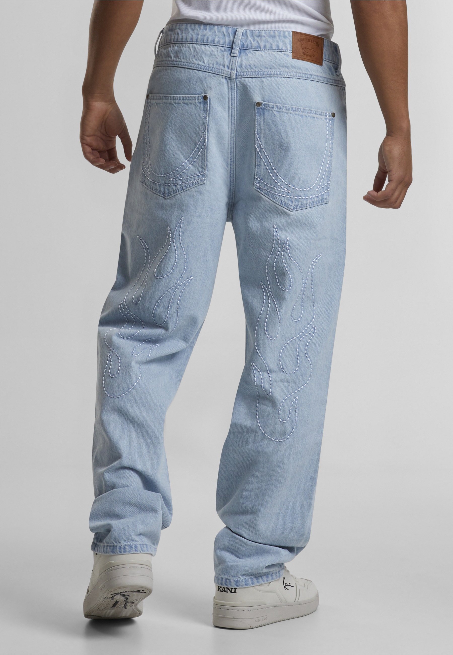 Karl Kani Bequeme Jeans »Karl Kani OG Baggy Five Pocket Flames Denim«