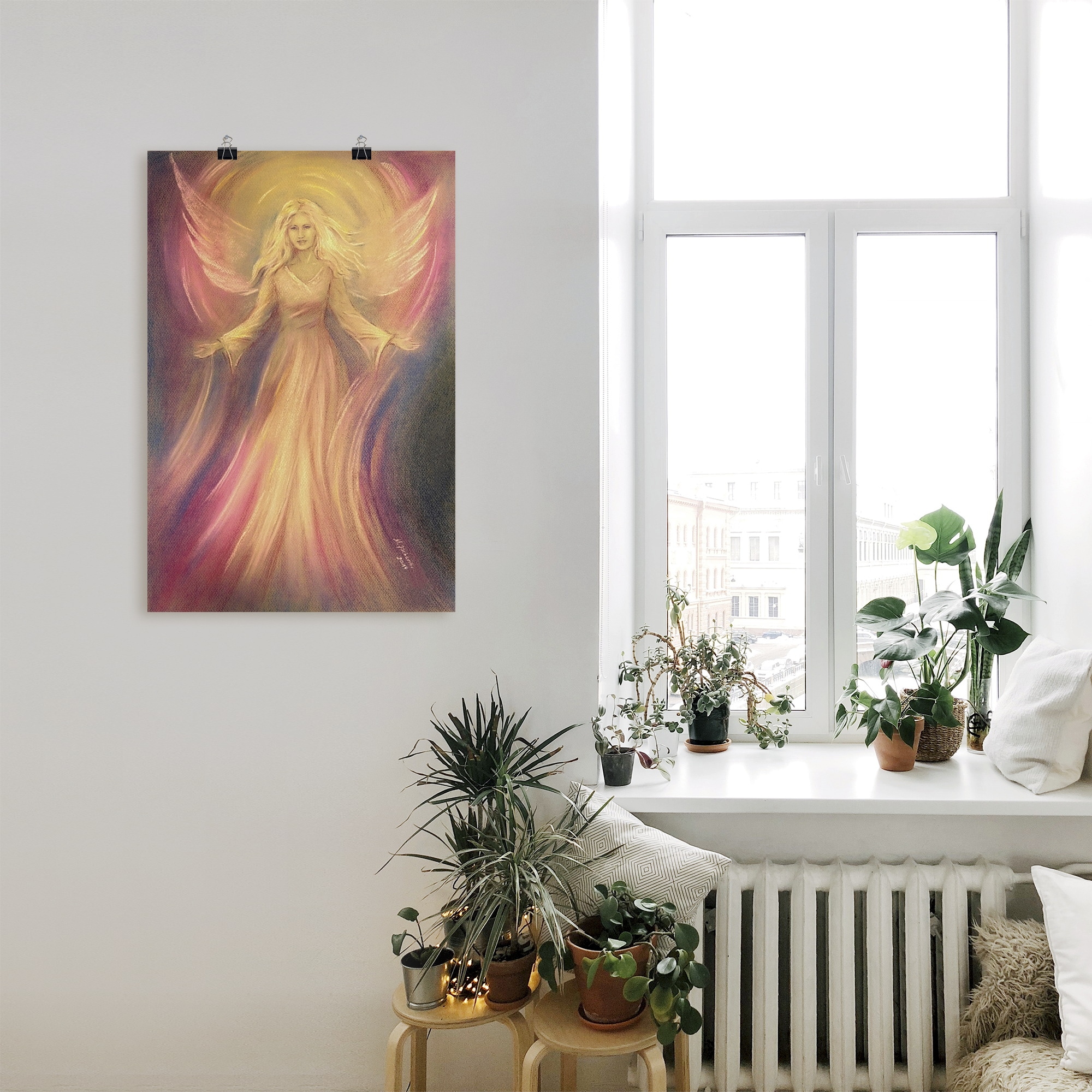 Artland Wandbild »Engel Licht Liebe - Spirituelle Malerei«, Religion, (1 St.), als Alubild, Outdoorbild, Leinwandbild, Poster, Wandaufkleber