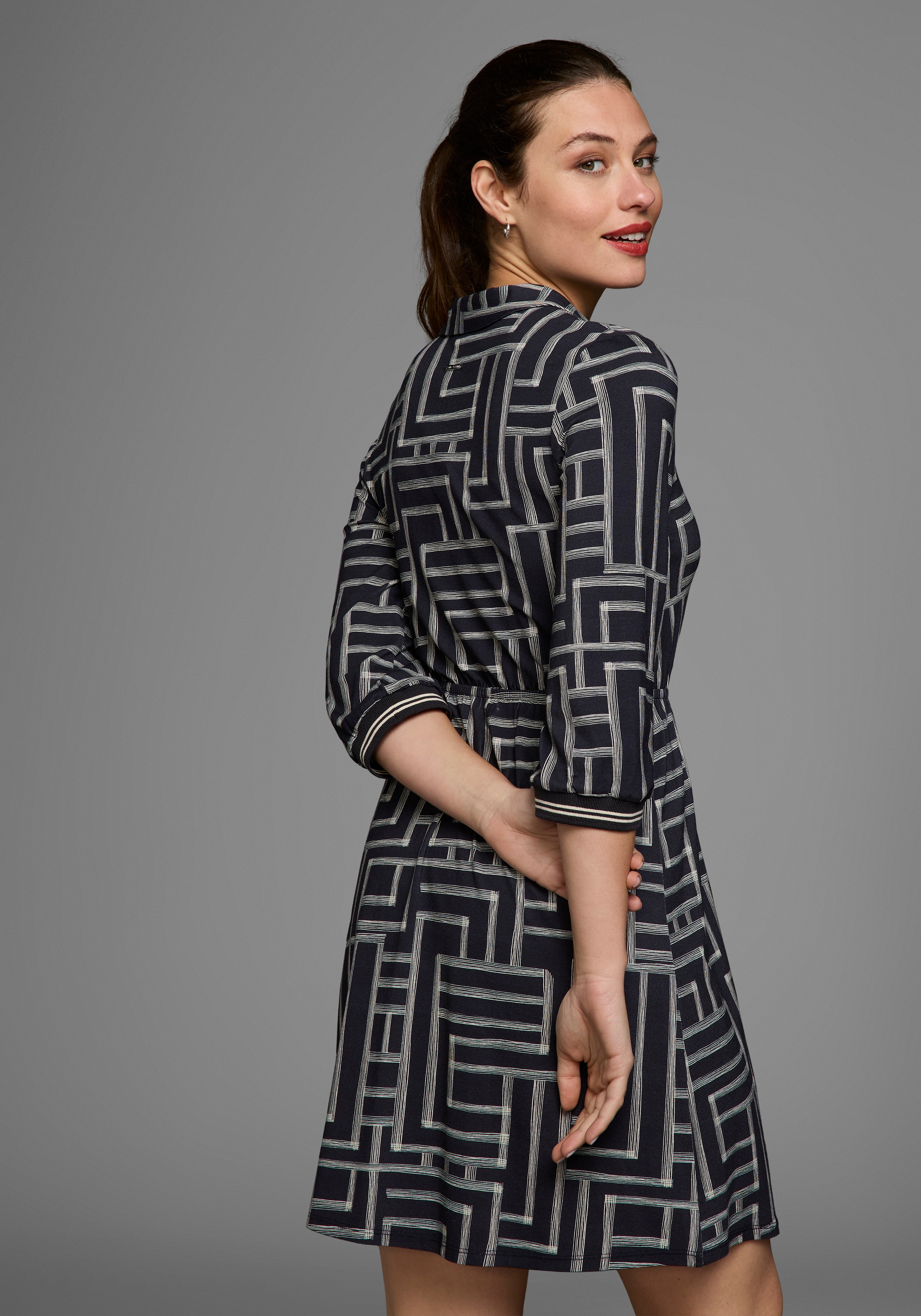 Thumbnail - Laura Scott Polokleid mit Grafik-Print