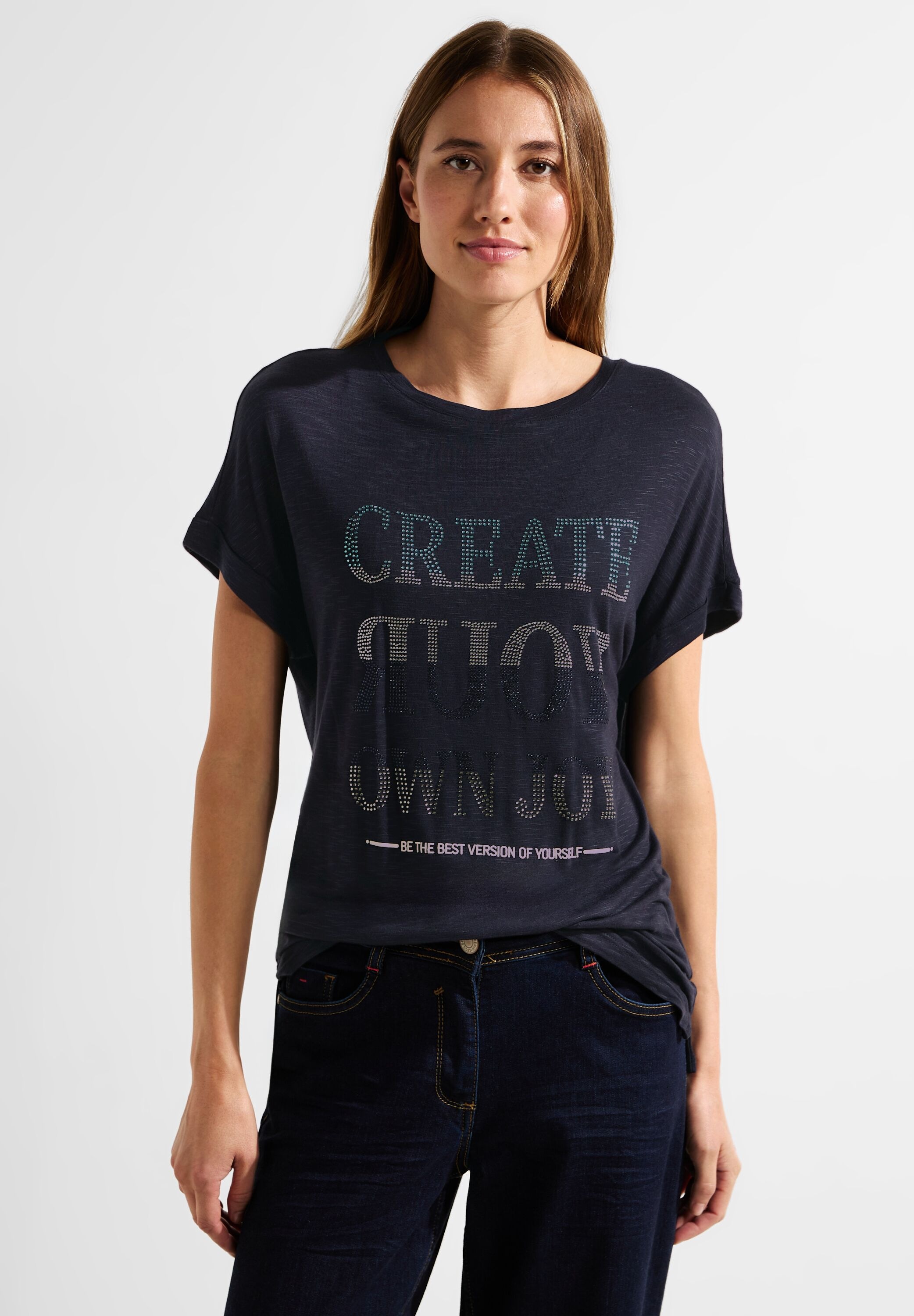 Black Friday Cecil T-Shirt, aus | Viskose softer BAUR