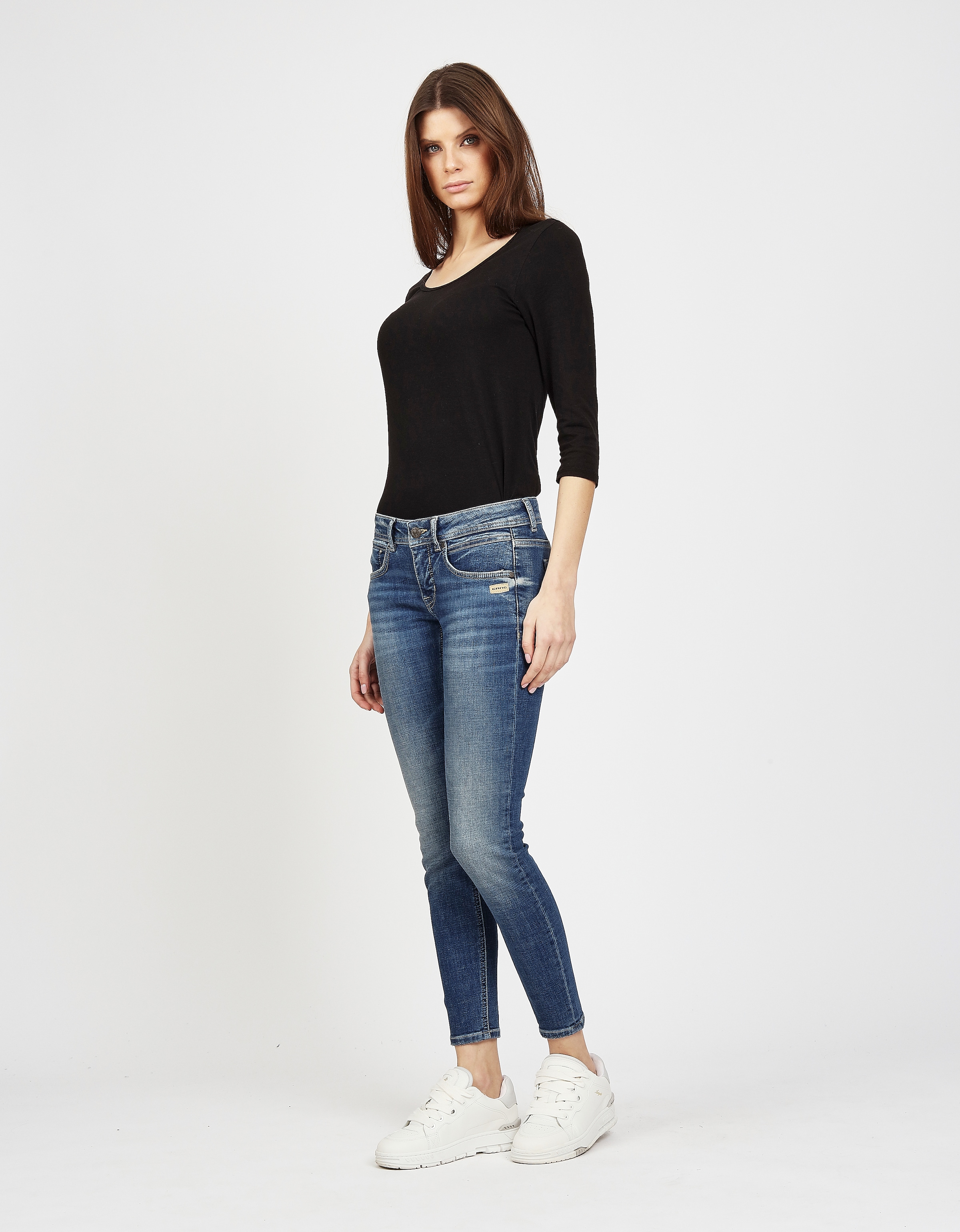 GANG Skinny-fit-Jeans »94FAITH CROPPED«, mit verkürzter Beinlänge
