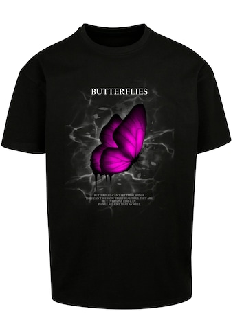 T-Shirt »Merchcode Herren Butterflies Heavy Oversized Tee«, (1 tlg.)