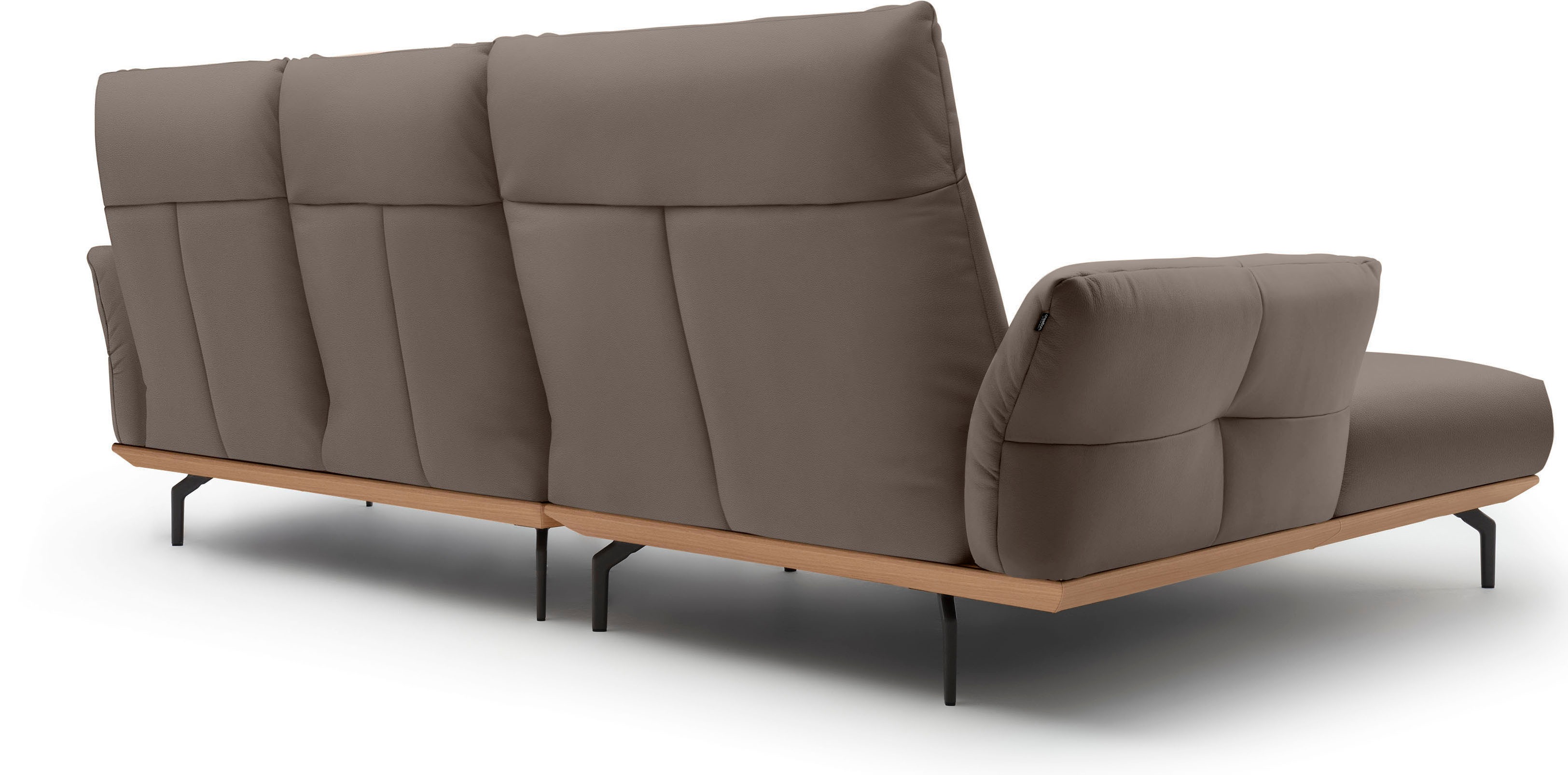 Thumbnail - Creation BY ROLF BENZ Ecksofa "CR.460" Sockel in Eiche, Alugussfüße in umbragrau, Breite 298 cm