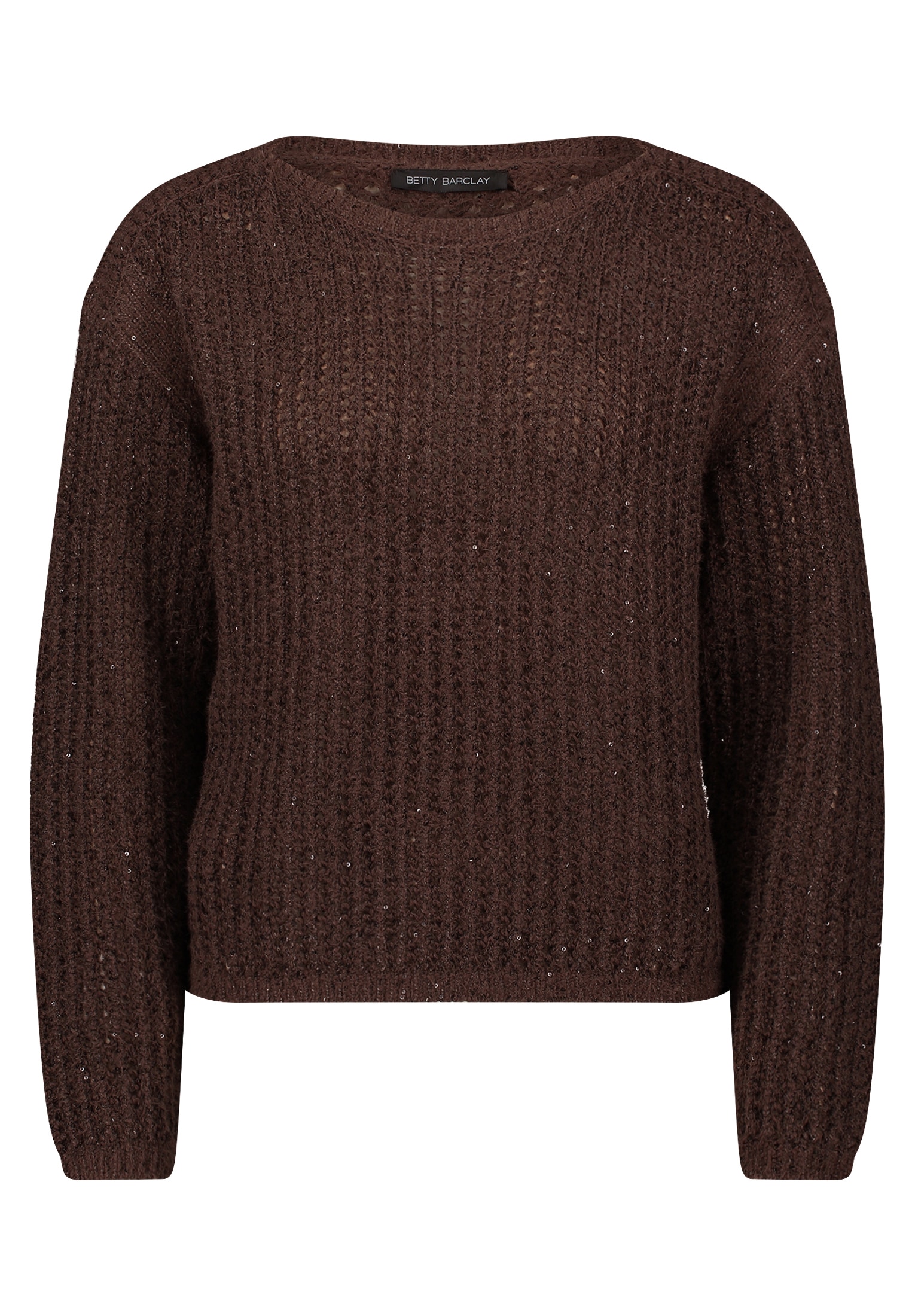 Betty Barclay Strickpullover »Betty Barclay Damen Grobstrick-Pullover mit Pailletten«, (1 tlg.)
