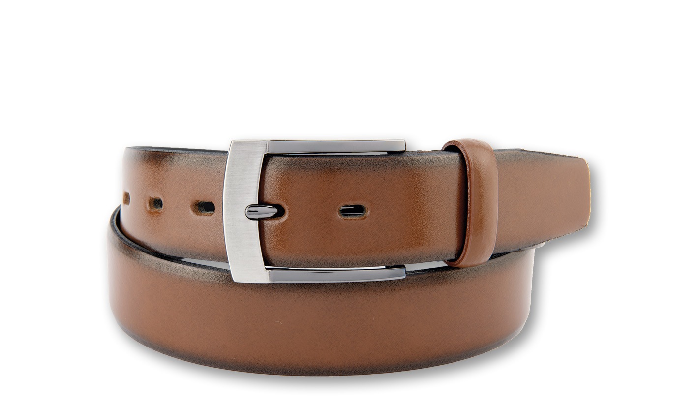 BERND GÖTZ Ledergürtel »Ledergürtel aus bombiertem Rindleder mit gefärbten Kanten«
