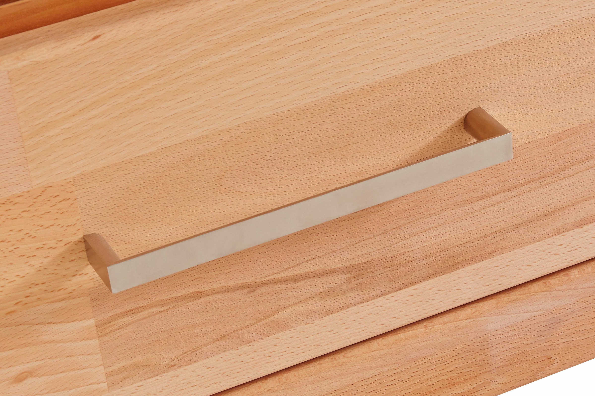 Home affaire Wohnwand »Ribe,Fronten Massivholz,Korpus Holzwekstoff,viel Stauraum«, (Set, 5 St.), Glaseinsatz aus gehärtetem Glas,Böden teilweise versetzbar
