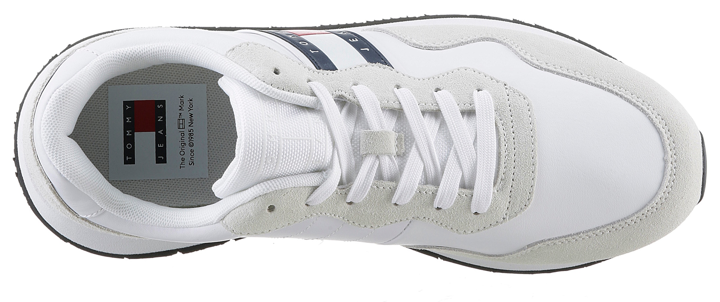 Tommy Jeans Sneaker »TJM MODERN RUNNER«, Freizeitschuh, Halbschuh, Schnürschuh mit seitlicher Logoflagge