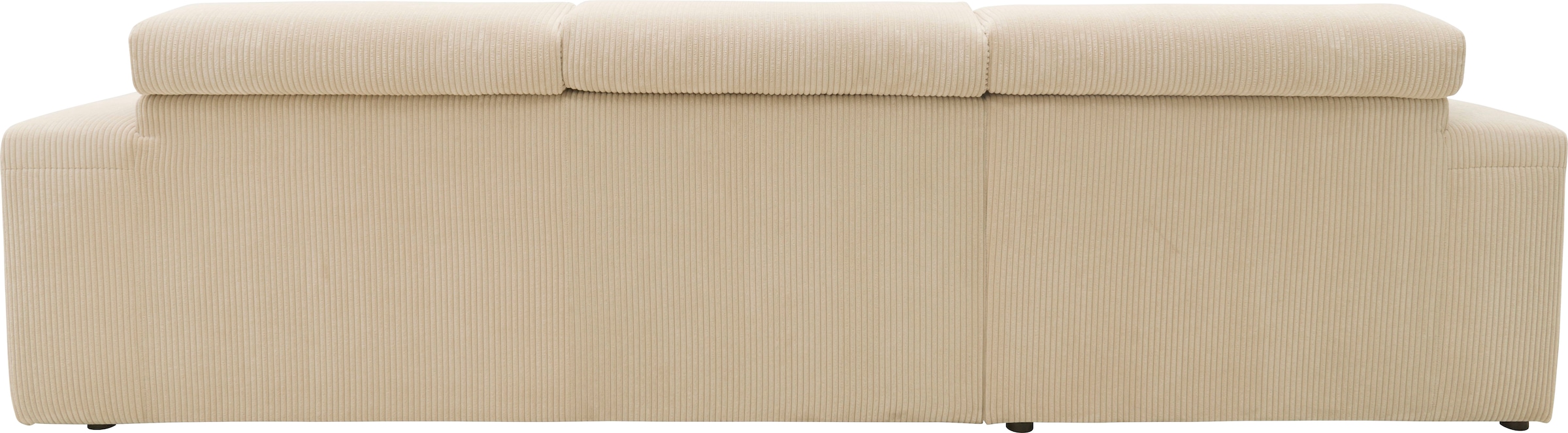 DOMO collection Ecksofa »Brandon große Ausführung B/T/H: 289/177/80 cm, auch in Leder und Cord«, mit Kopfteilverstellung, wahlweise Sitztiefenverstellung, L-Form
