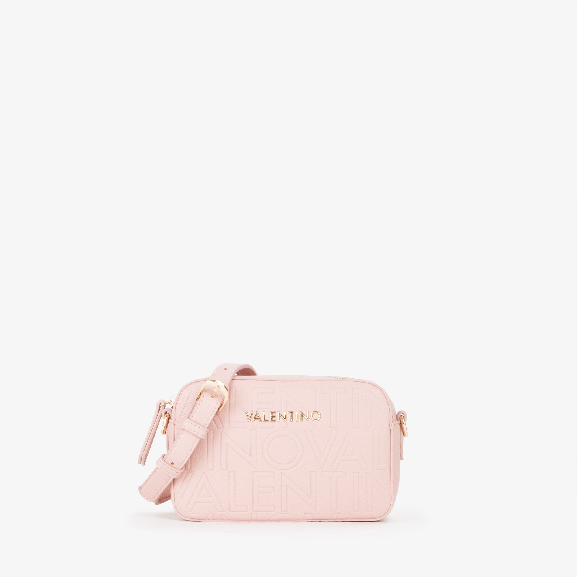 Mini Bag VALENTINO BAGS "PANSY", Damen, Gr. B/H/T: 20cm x 13,5cm x 5cm, rosa, Lederimitat, Taschen, Damen Schultertasche, Handtasche, Umhängetasche mit Logoprägung 2