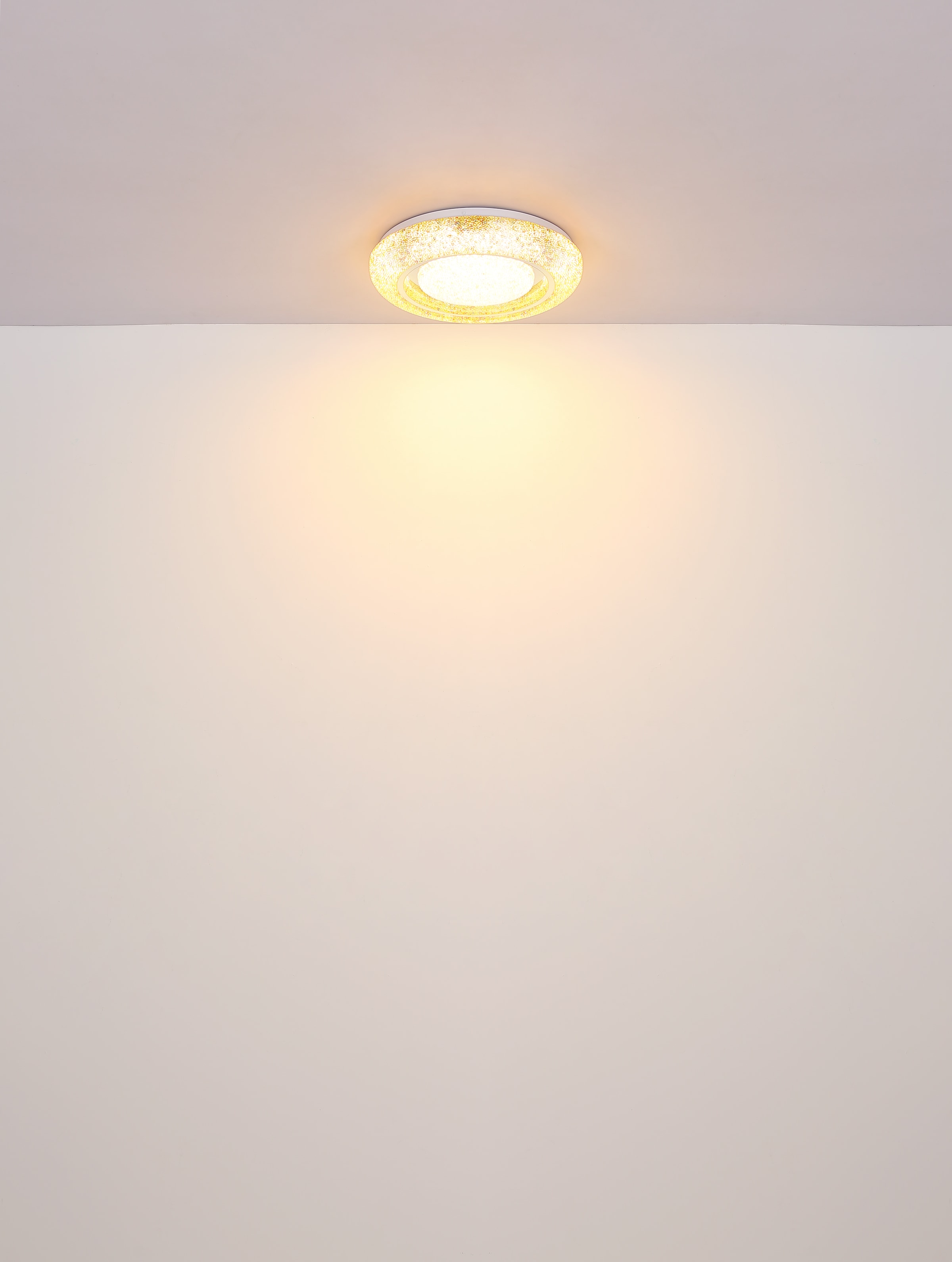 GLOBO LIGHTING LED Deckenleuchte »RADA«, Leuchtmittel LED-Modul | LED fest integriert, Deckenlampe/rund/Wohnzimmer/Schlafzimmer/Kristalle bunt