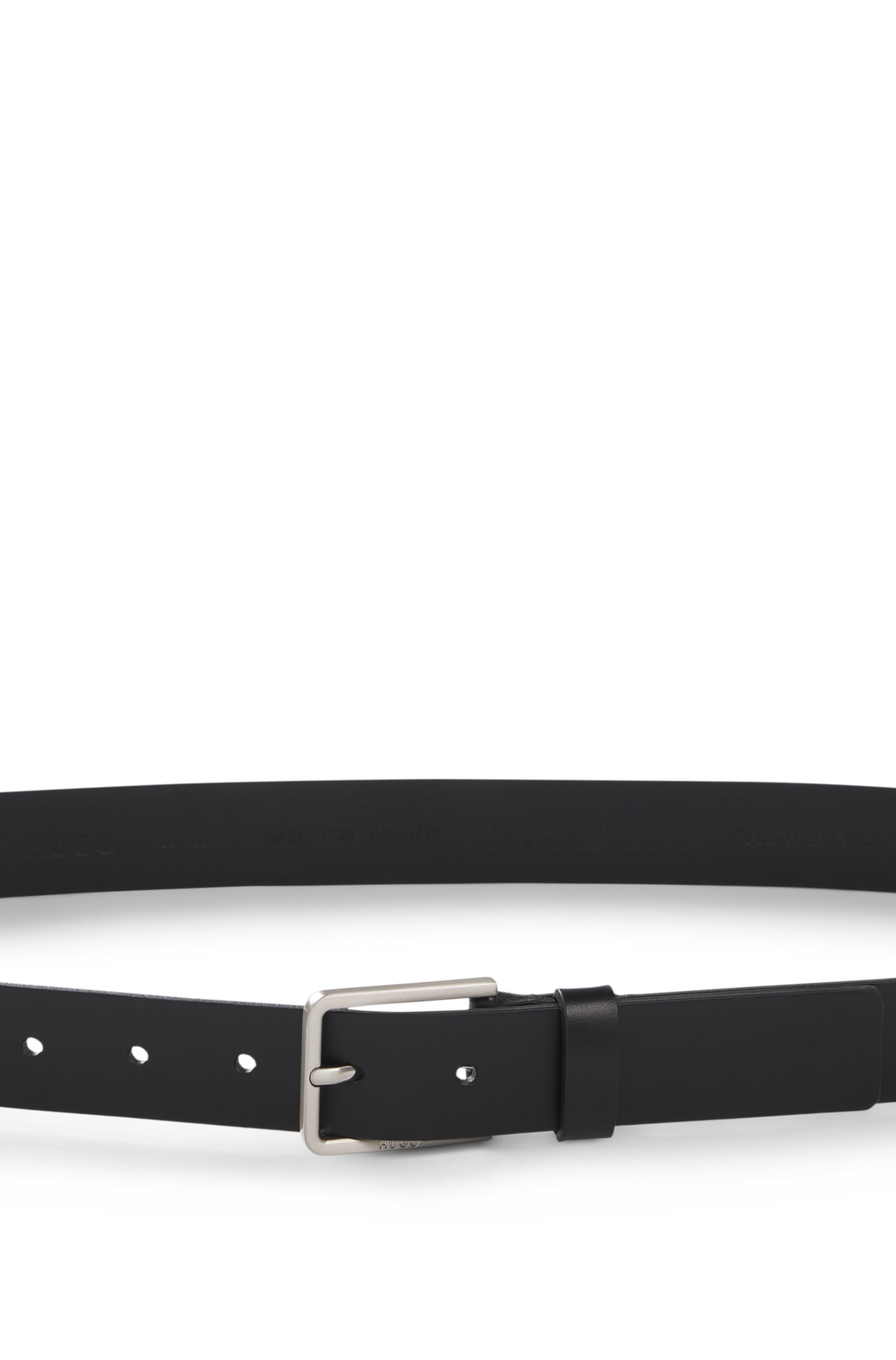 HUGO Ledergürtel »Gael Sz30« mit Logoprägung