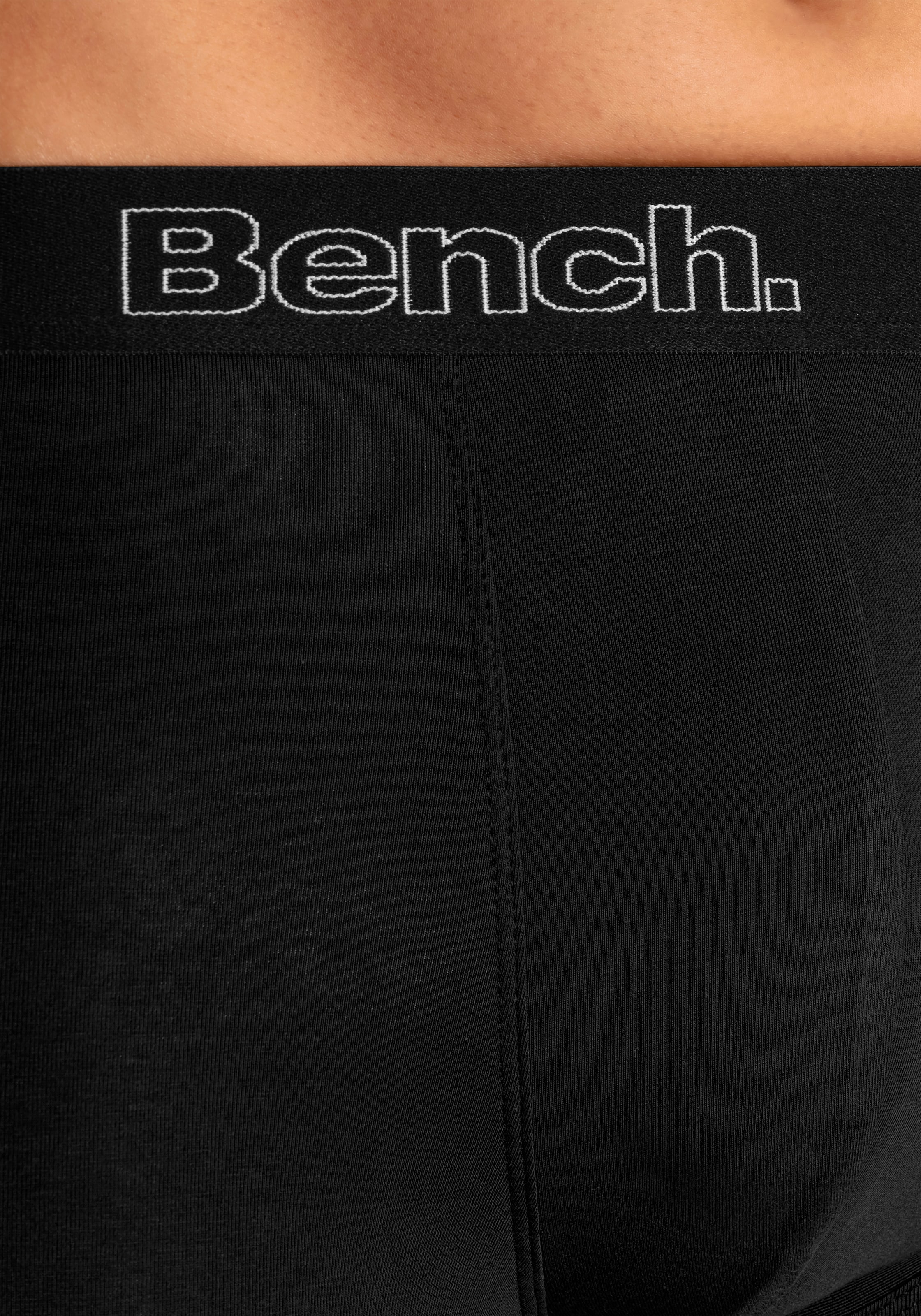 Bench. Langer Boxer »Boxershorts für Herren«, (Packung, 4 St.), Unterhosen mit Logoschriftzug im Bund