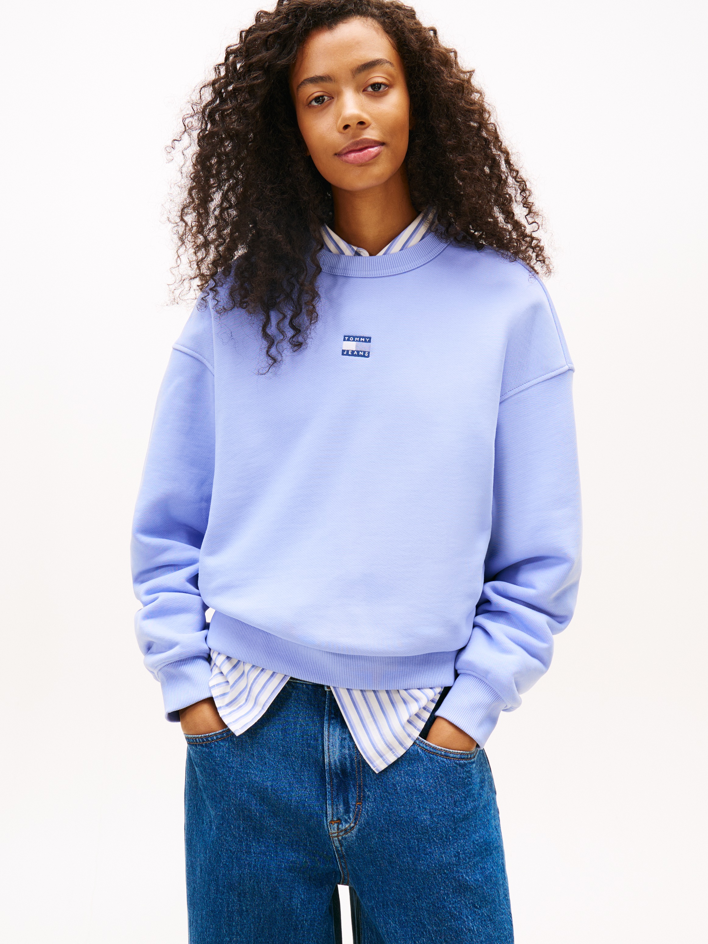 Tommy Jeans Sweatshirt "Sweatshirt TJW BXY BADGE", mit Dropshoulder-Design günstig online kaufen