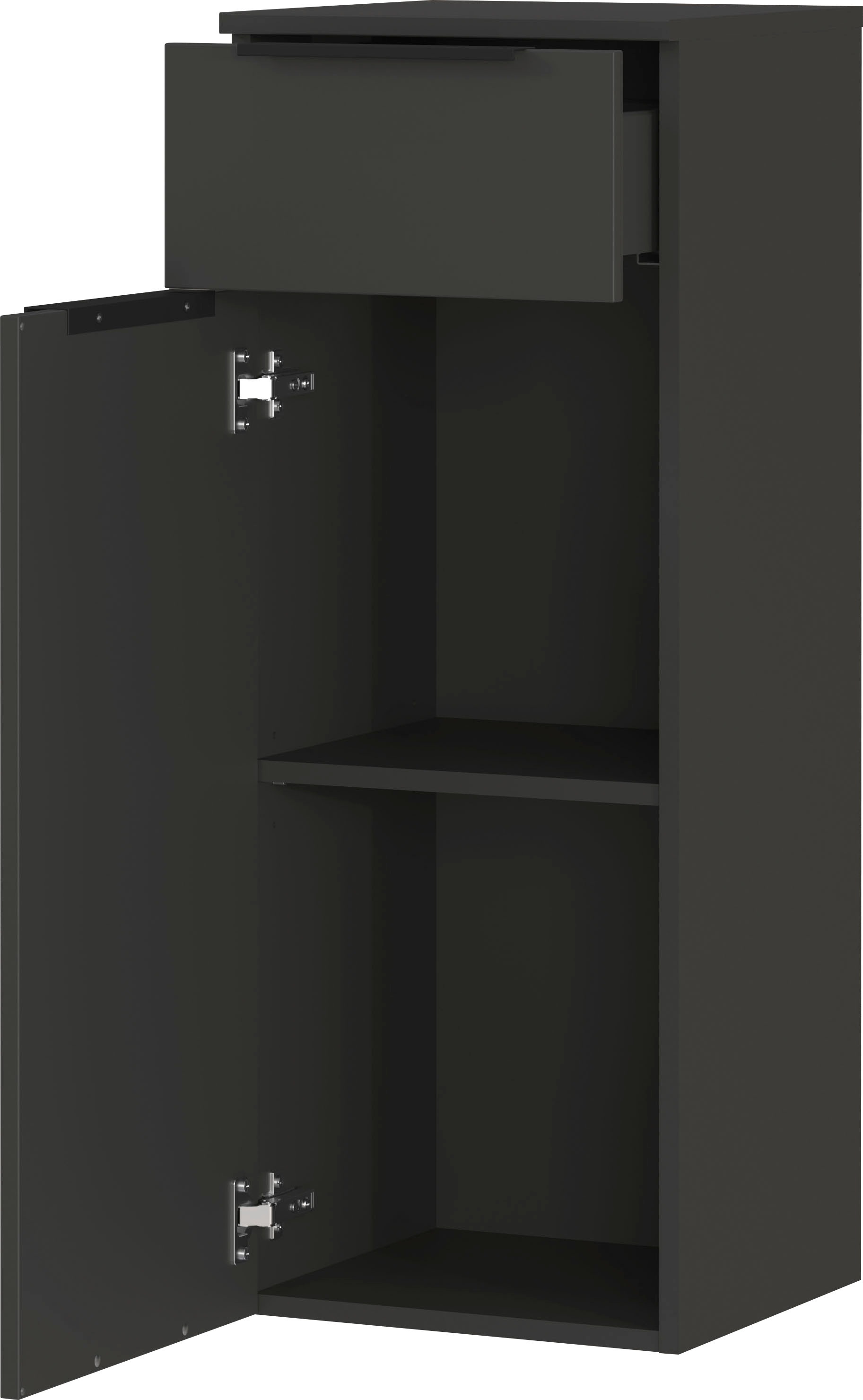 GERMANIA Badmöbel-Set »Crandon«, (5 St.), inkl. WT-Unterschrank, Spiegel, Schrank, Mediumschrank und Regal