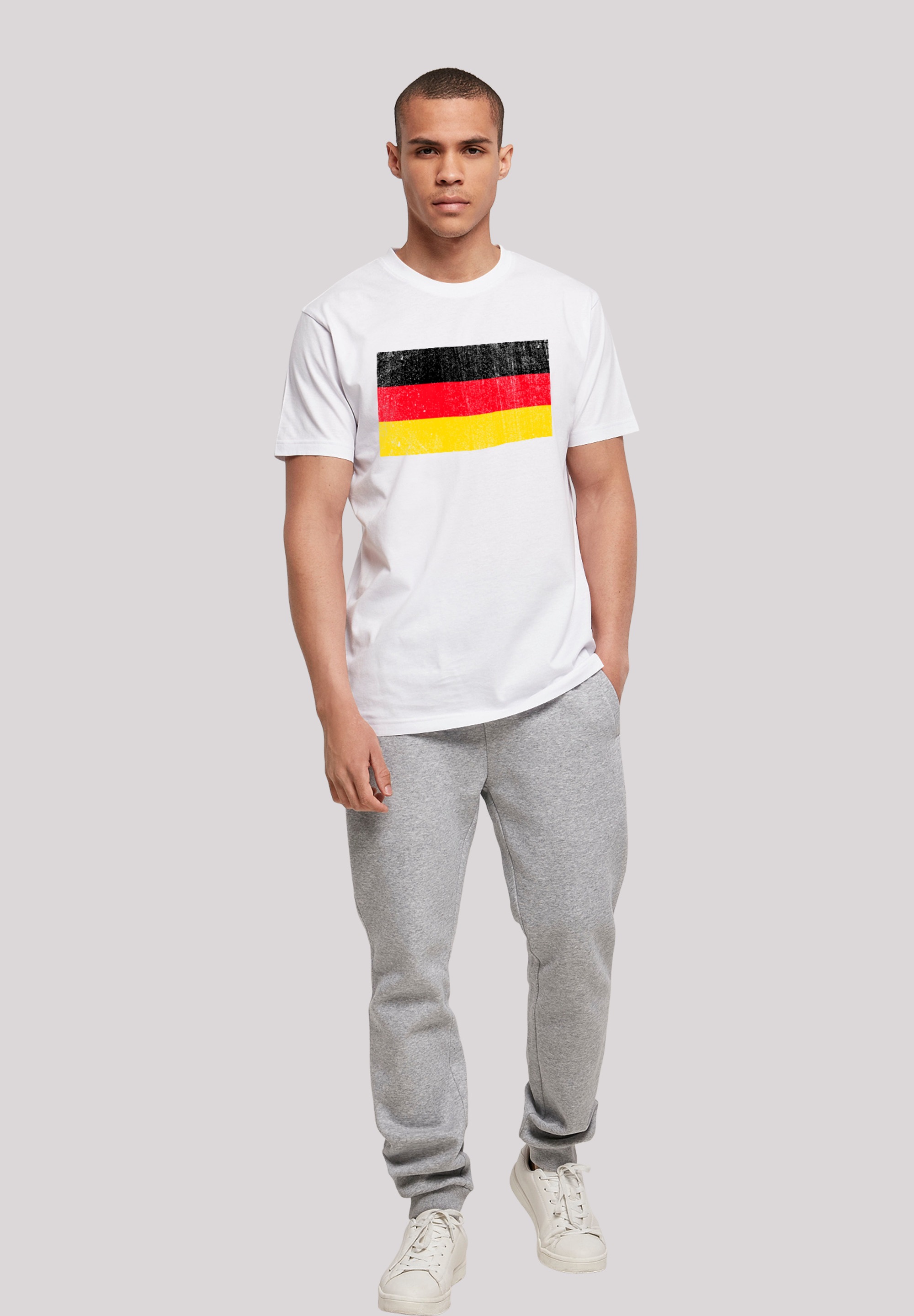 F4NT4STIC T-Shirt »Deutschland Flagge Germany distressed«, Print