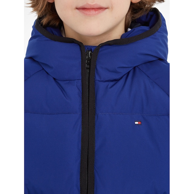 Tommy Hilfiger Winterjacke »HILFIGER LOGO PADDED JACKET«, mit Kapuze, mit  Hilfiger Logodruck kaufen | BAUR