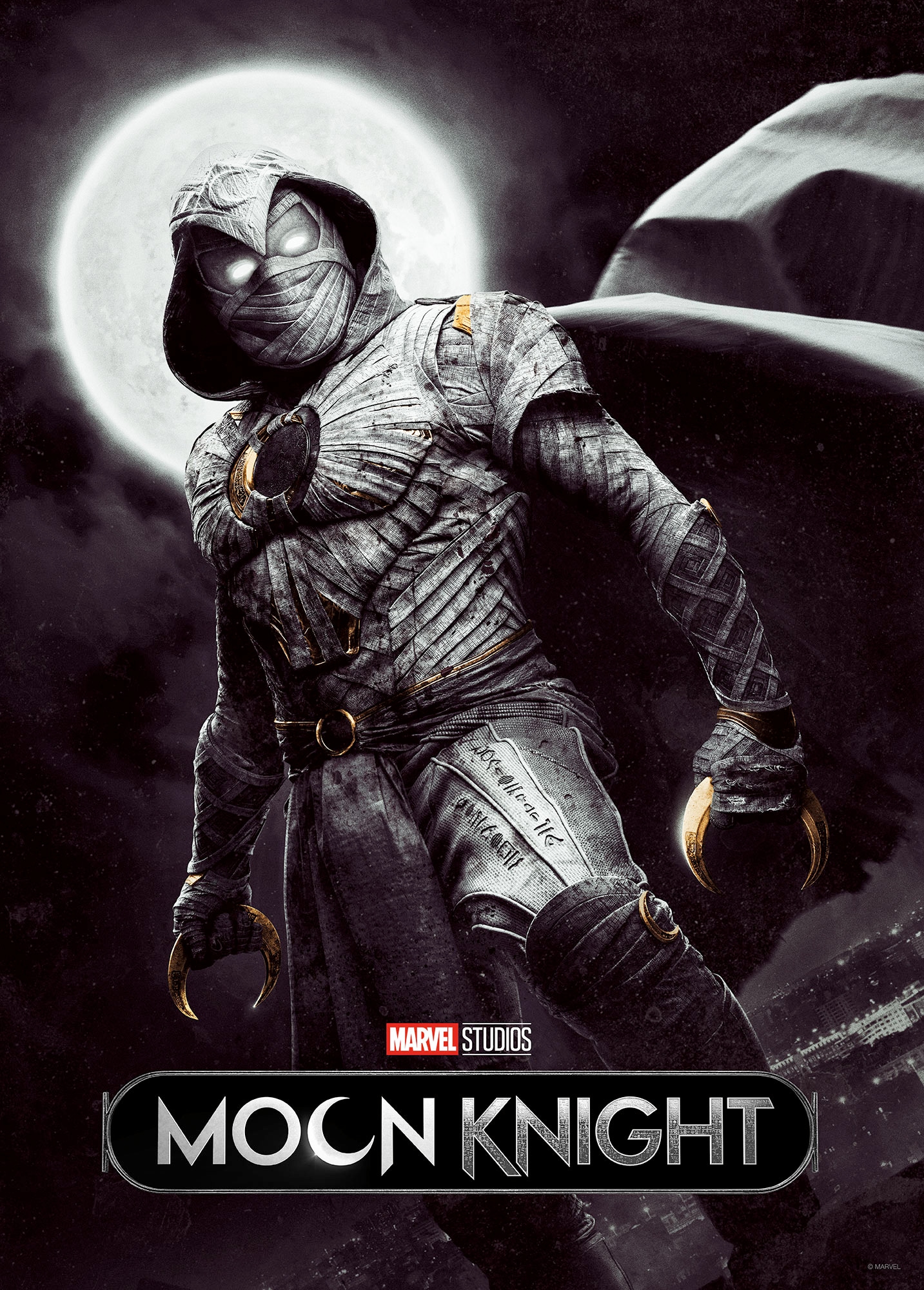 Komar Wandbild »Moon Knight Lunar Cycle«, Disney, (Set, 1 St.), 30 x 40 cm (Breite x Höhe) - Kinderzimmer, Dekoration
