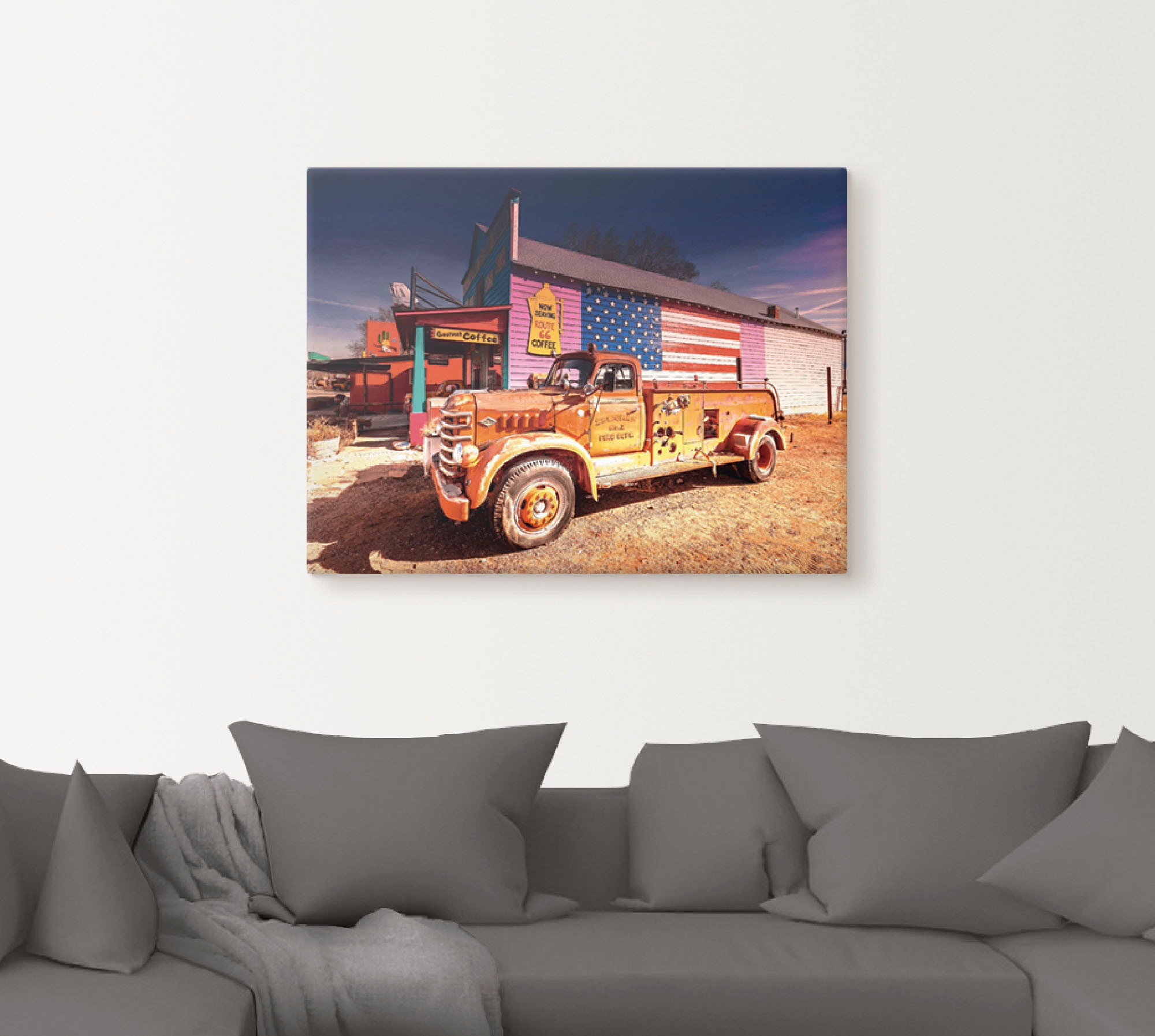 Artland Wandbild »Feuerwehr Oldtimer«, Auto, (1 St.), als Poster, Wandaufkleber in verschied. Größen