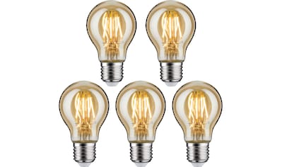 LED-Leuchtmittel »LED Standardform 4,7W E27 2500K«, E27, 5 St., Extra-Warmweiß,...