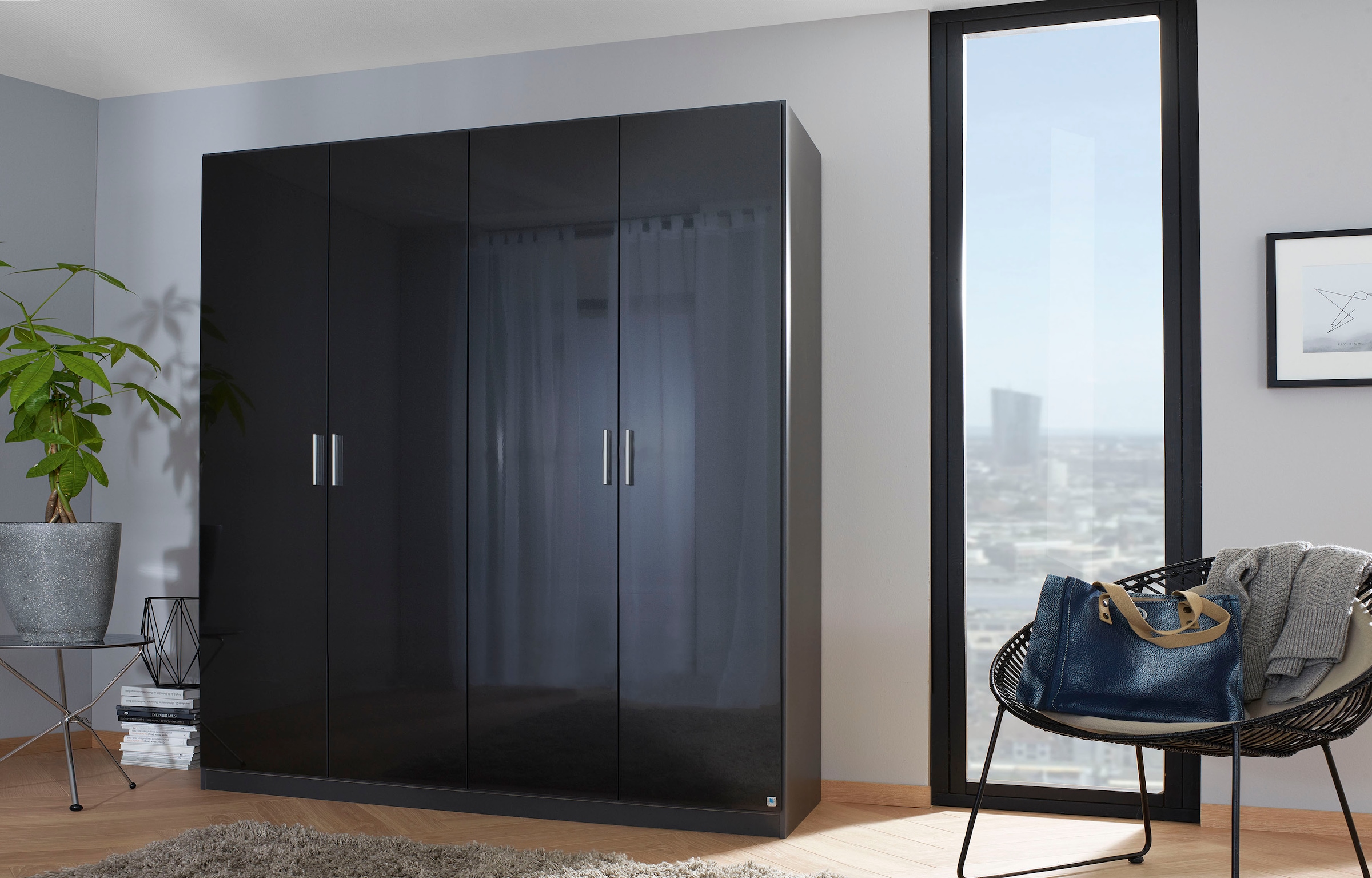 rauch Drehtürenschrank »Kleiderschrank Schrank Garderobe Schlafzimmerschrank CELLE«, in 4 Breiten und 2 Höhen, optional mit Schubkästen MADE IN GERMANY