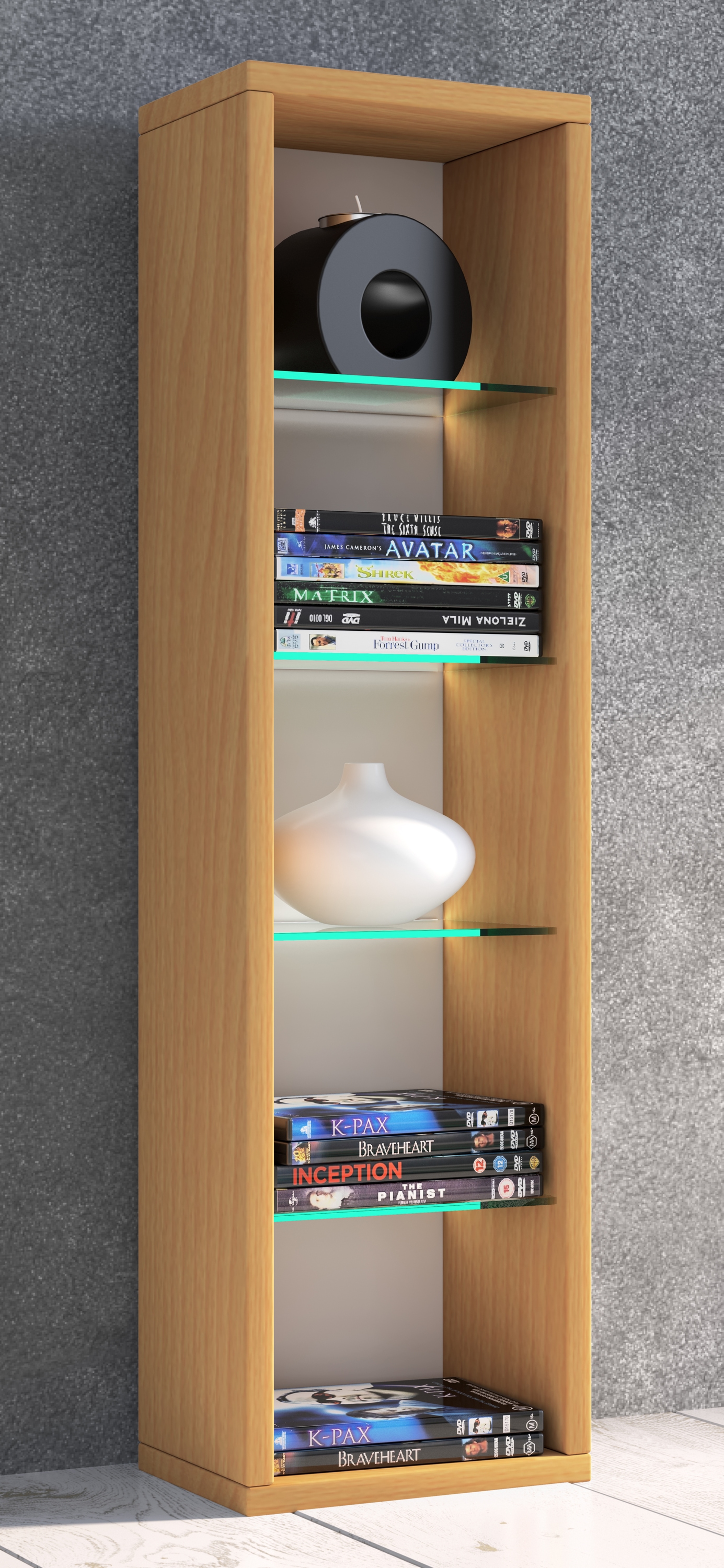 VCM »Holz CD DVD Stand Aufbewahrung Deko Regal Rasato L« 1 Stk. tlg.