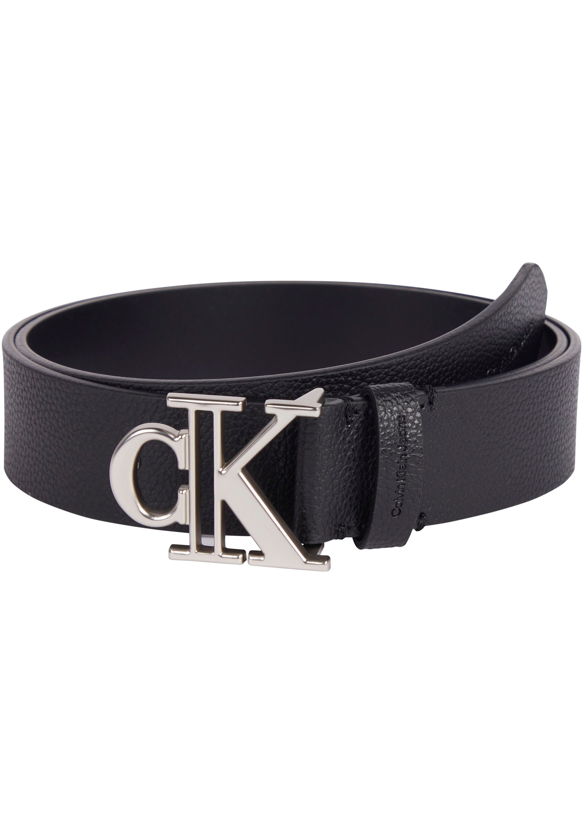 Calvin Klein Jeans online Monogramm-Schnalle mit Metall aus Ledergürtel, | BAUR bestellen