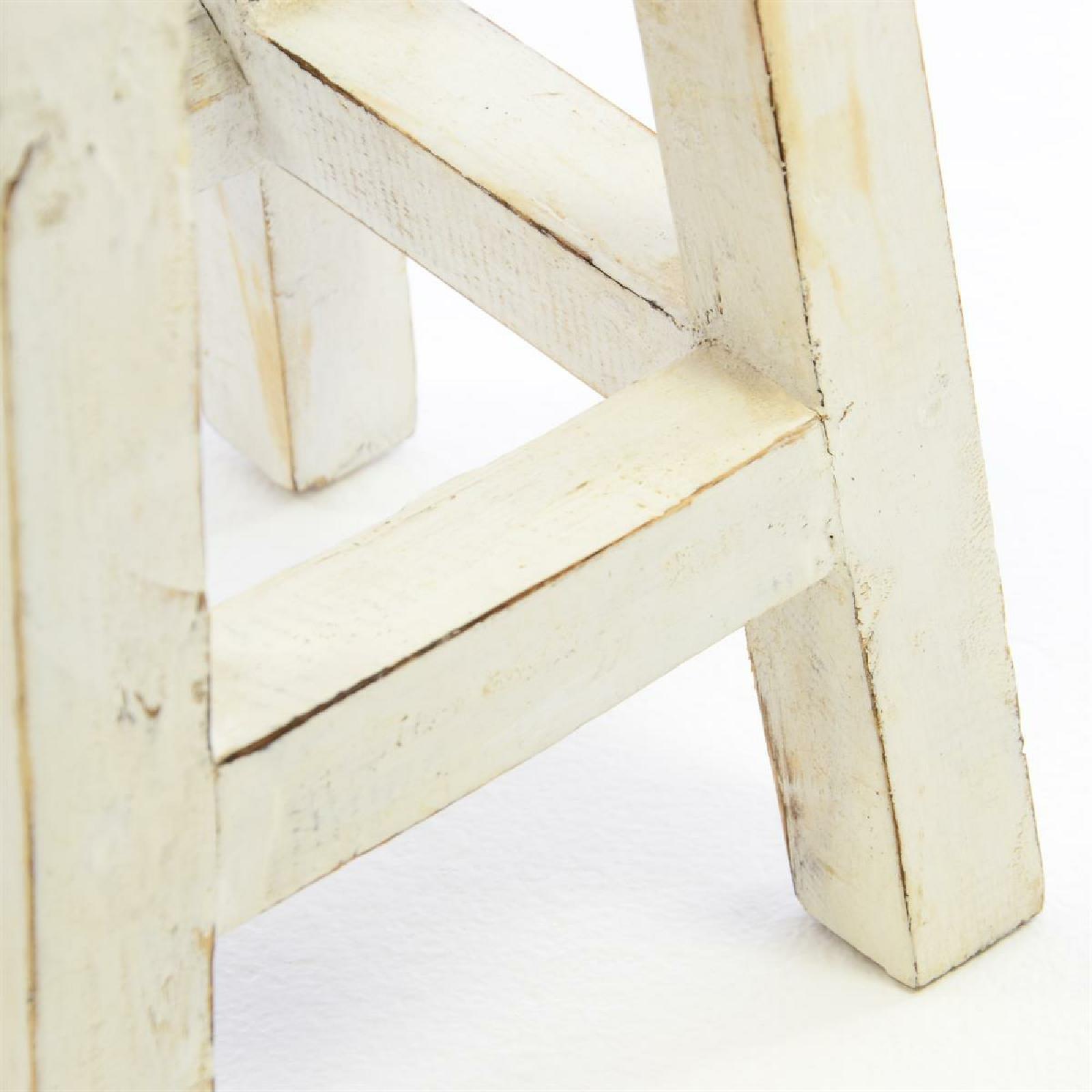 VCM Gartenstuhl "Vintage Hocker weiß" () günstig online kaufen