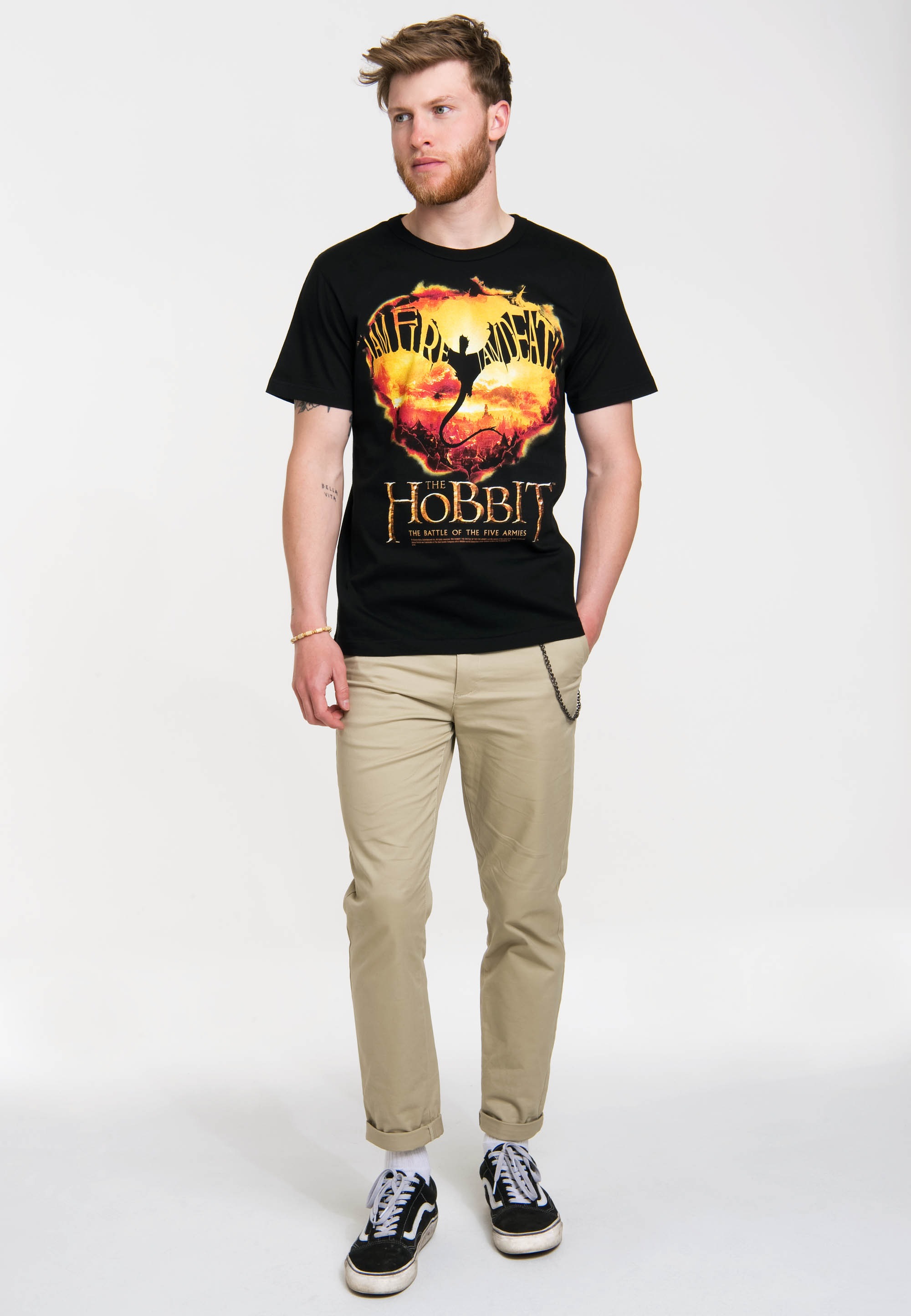 LOGOSHIRT T-Shirt »I Am Fire, I Am Death - Hobbit« mit coolem Print