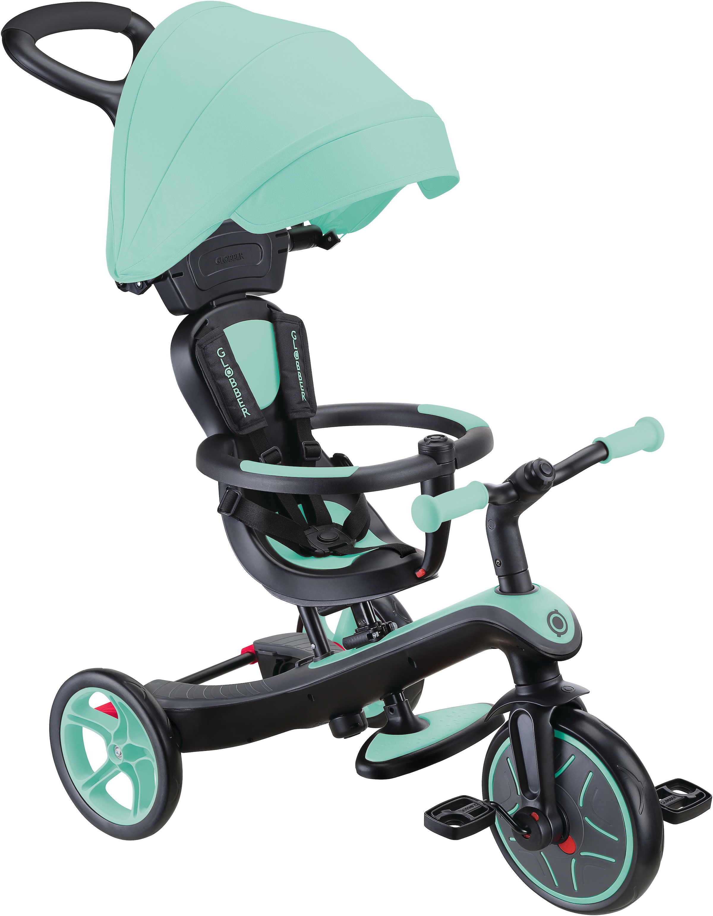 Dreirad GLOBBER "EXPLORER TRIKE 4in1", coral pink, Dreiräder, Kinder 2