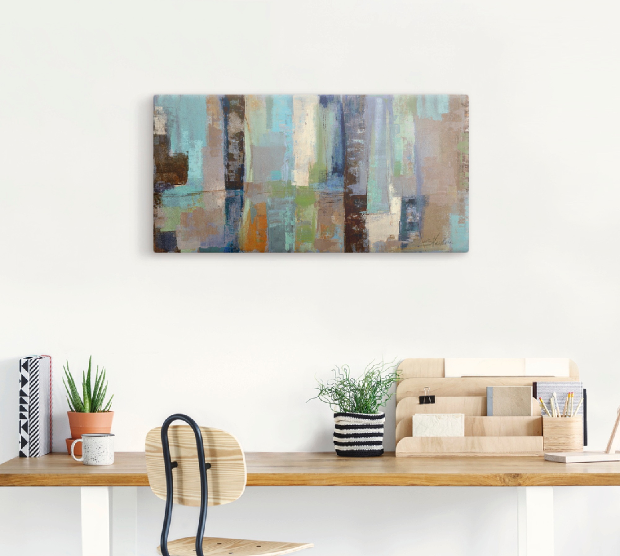 Artland Wandbild »Dachfenster«, Muster, (1 St.), als Leinwandbild, Wandaufkleber in verschied. Größen