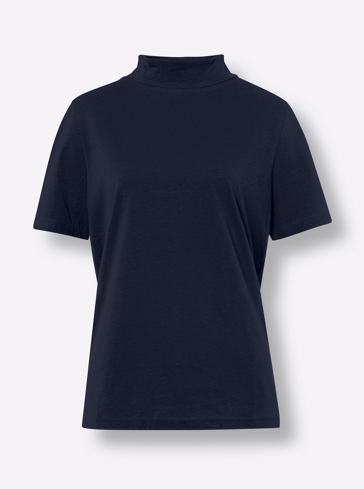 Classic Basics Stehkragenshirt »Kurzarm-Shirt«, (1 tlg.)
