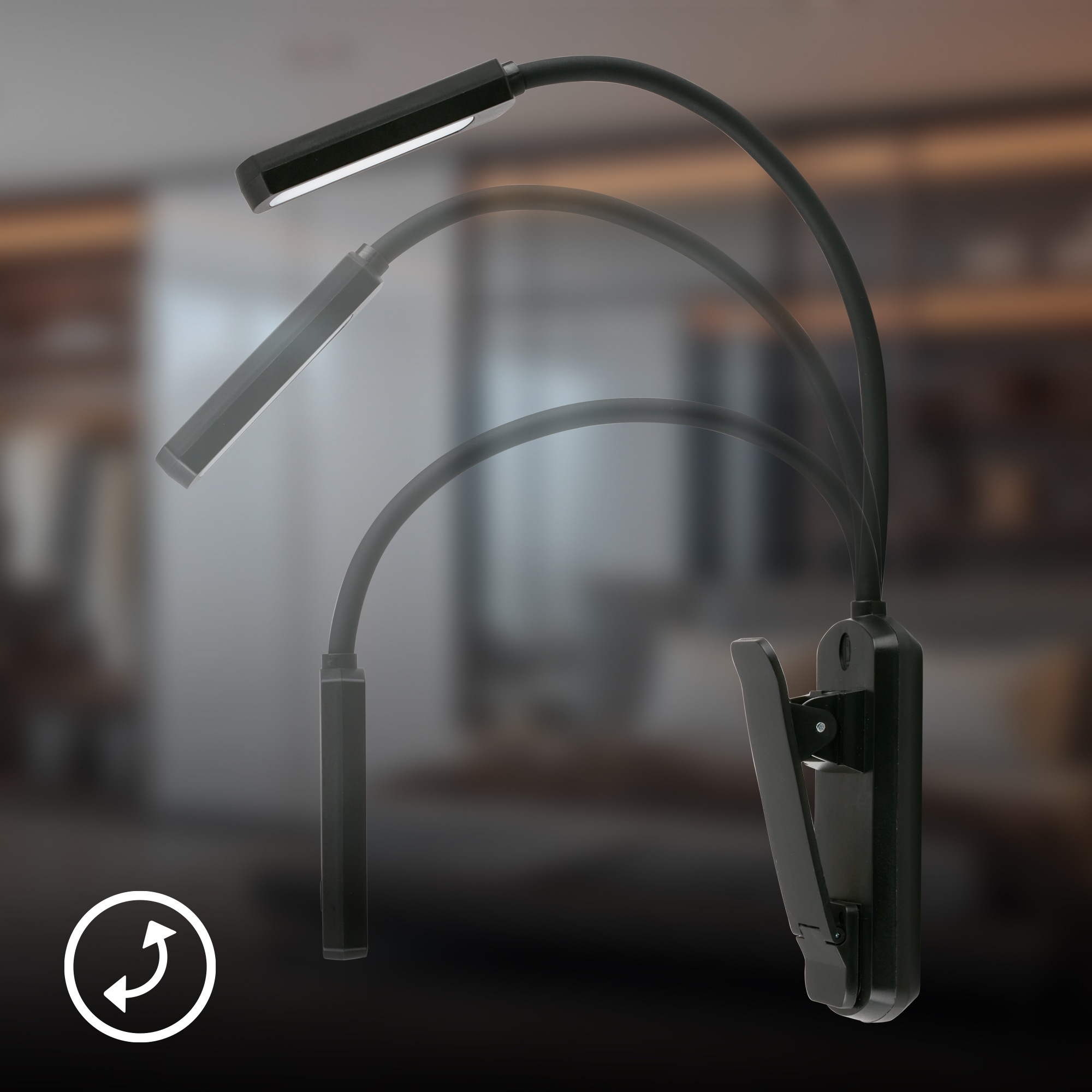 Briloner Leuchten LED Klemmtischleuchte »TARU« LED-Modul 1 Stk. warmweiß - kaltweiß 4x3x29 cm, Büro, Schlafzimmer, Wohnzimmer, Kinderzimmer