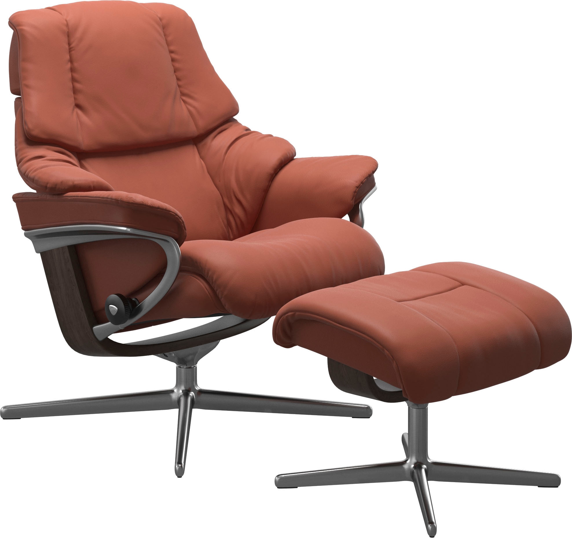 Stressless Fußhocker "Reno", mit Cross Base, Größe S, M & L, Holzakzent Wenge