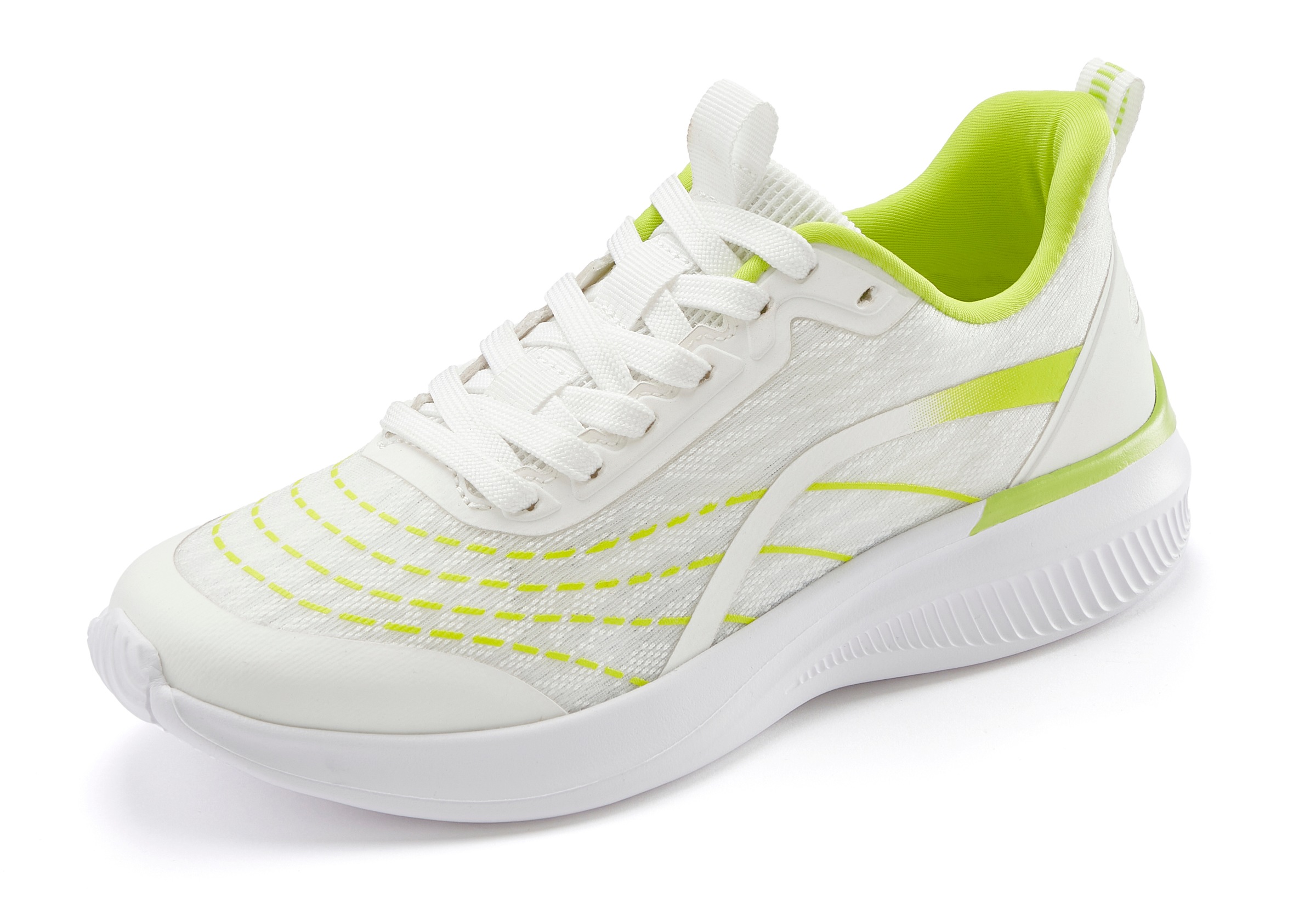LASCANA Sneaker "Halbschuh, Schnürschuh, Freizeitschuh", aus Textil mit Far günstig online kaufen