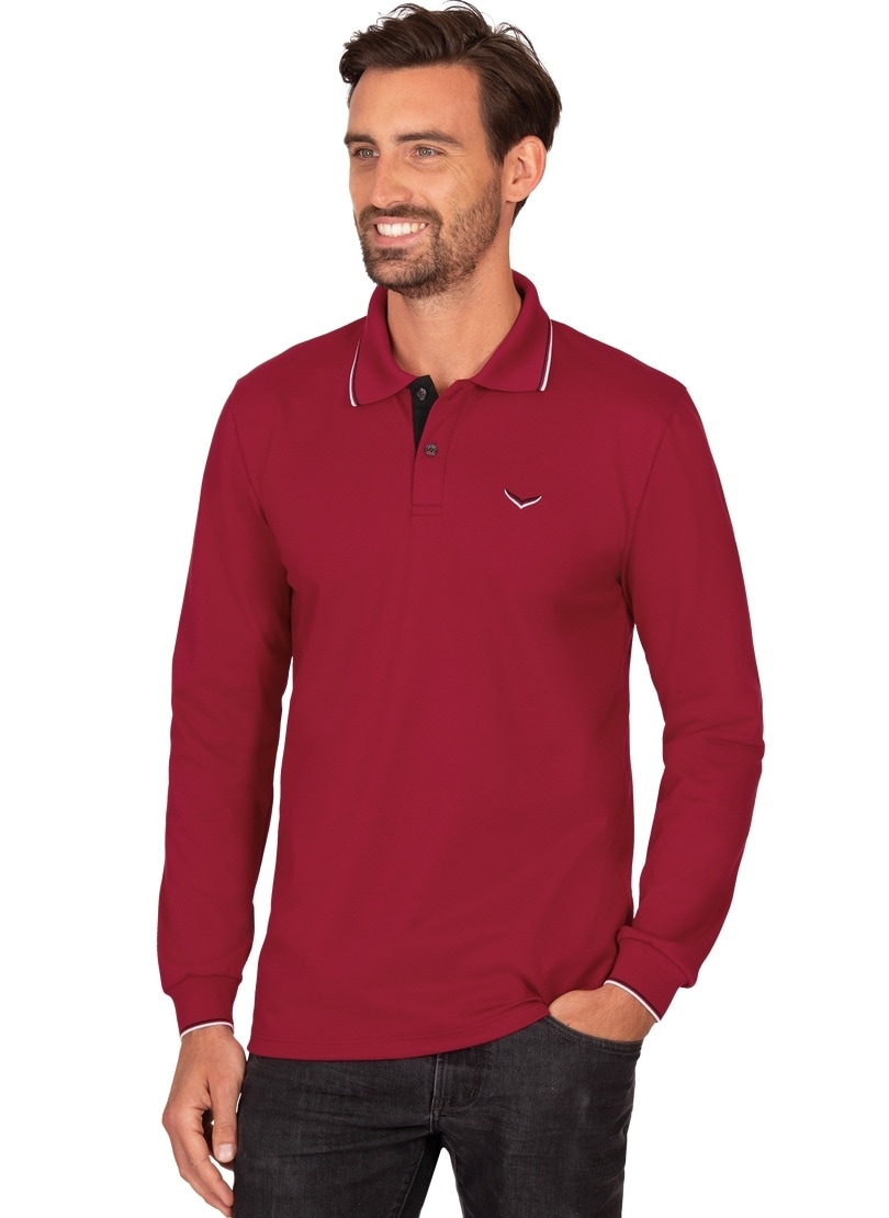 Trigema Poloshirt "TRIGEMA Modisches Poloshirt mit langen Armen" günstig online kaufen