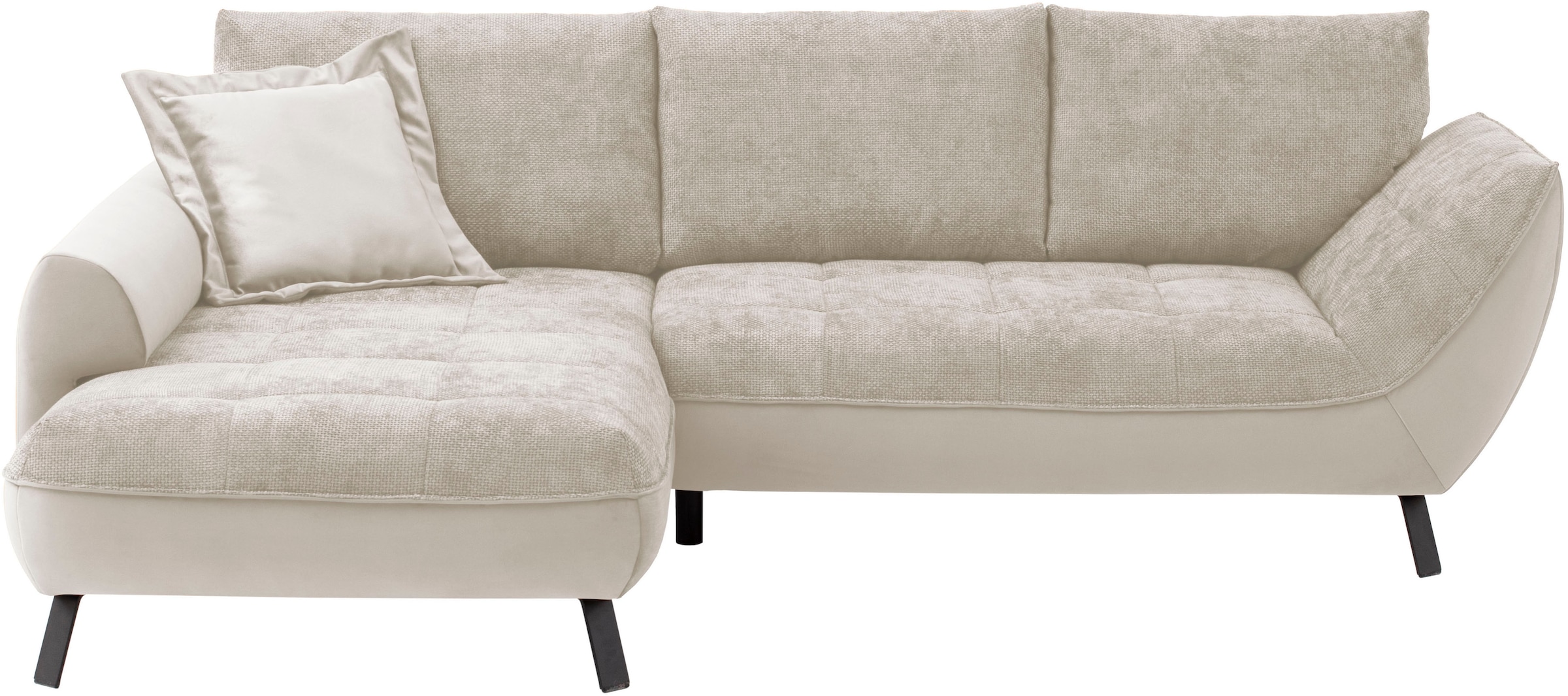 exxpo - sofa fashion Ecksofa "Bellini, Materialmix oder komplett Struktur, günstig online kaufen