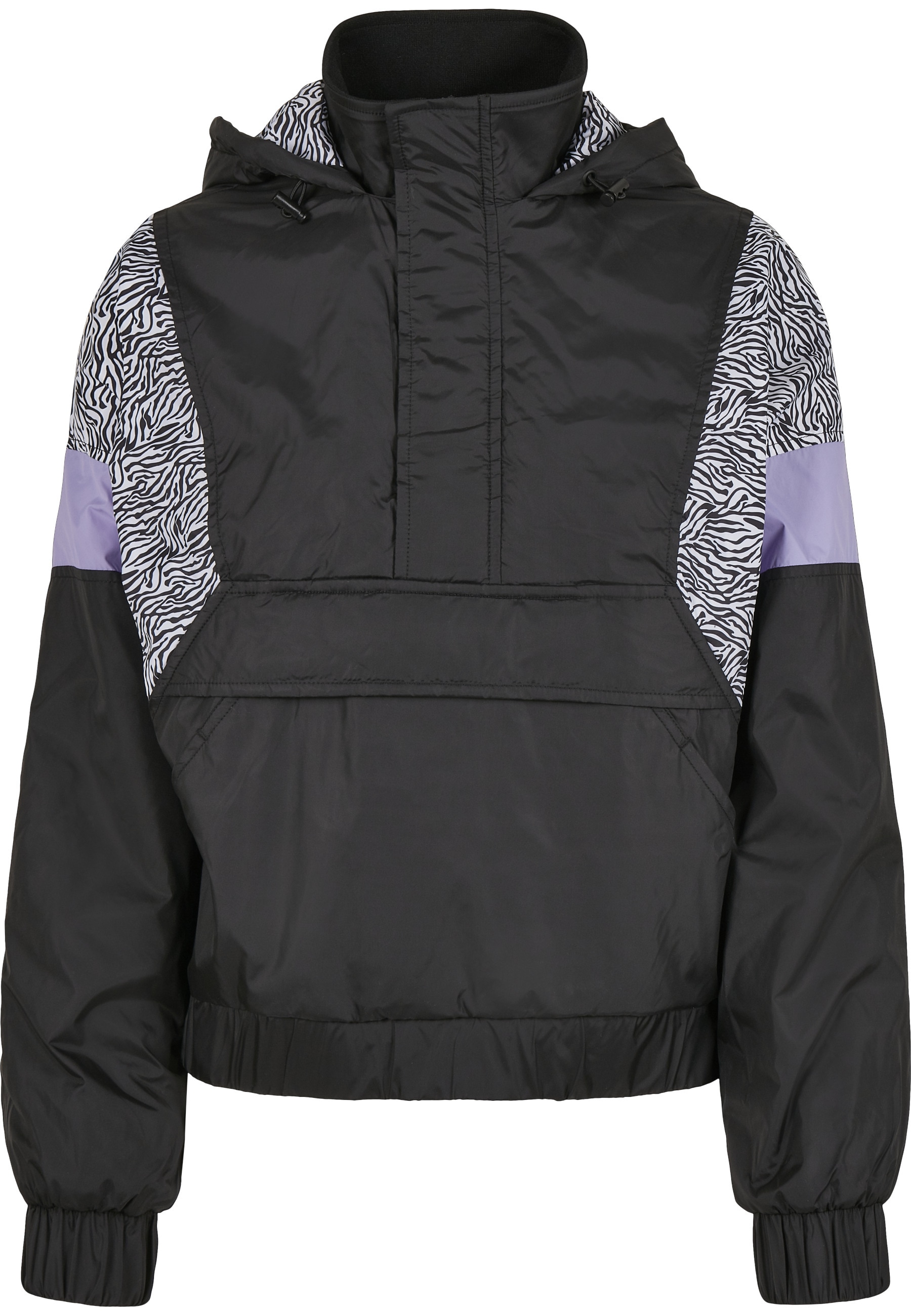 URBAN CLASSICS Langmantel "Urban Classics Damen Ladies AOP Mixed Pull Over günstig online kaufen