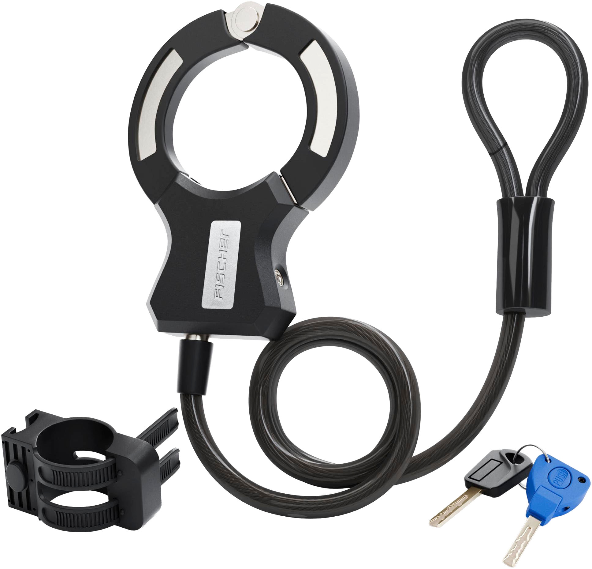 FISCHER Fahrrad Rahmenschloss »Handschellenschloss RK120/10«