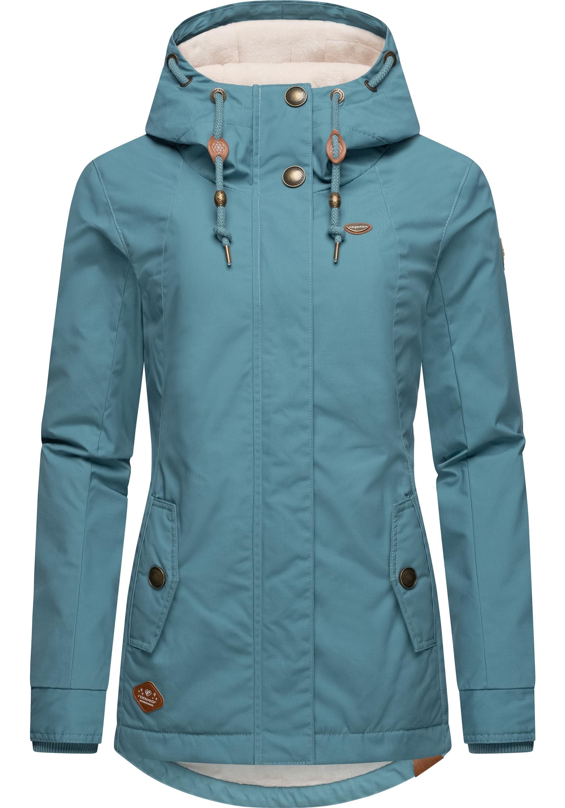 Ragwear Winterjacke »Monade«, mit Kapuze, Damen Winterparka mit Kapuze und m. Fleece gefüttert