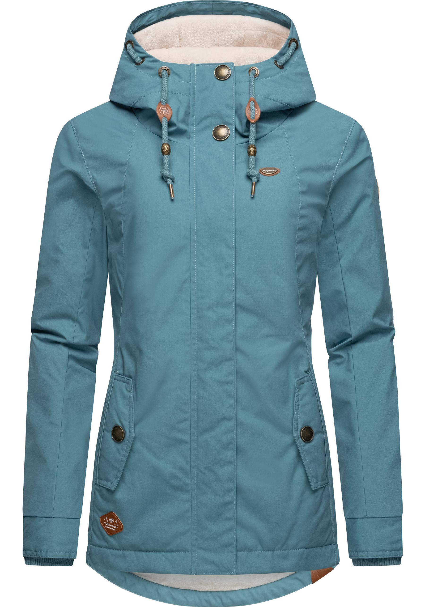 RAGWEAR Damen Winterjacke "Monade", blau, Gr. 5XL, Obermaterial: 65% Polyester, 35% Baumwolle; Futter: 100% Polyester; Wattierung 100% Polyester,