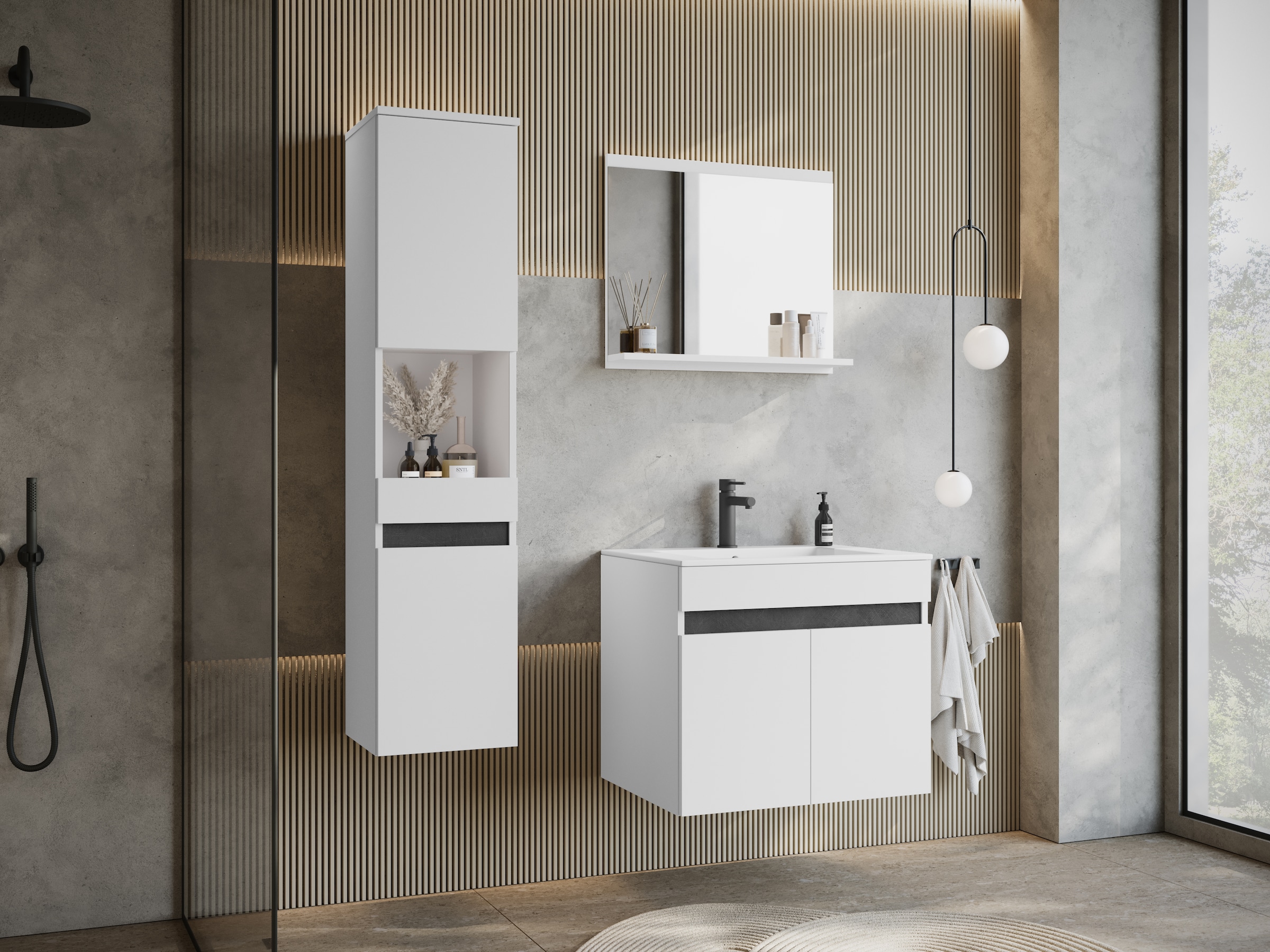 welltime Badmöbel-Set "COIN" Set, 3 Stk. tlg. günstig online kaufen