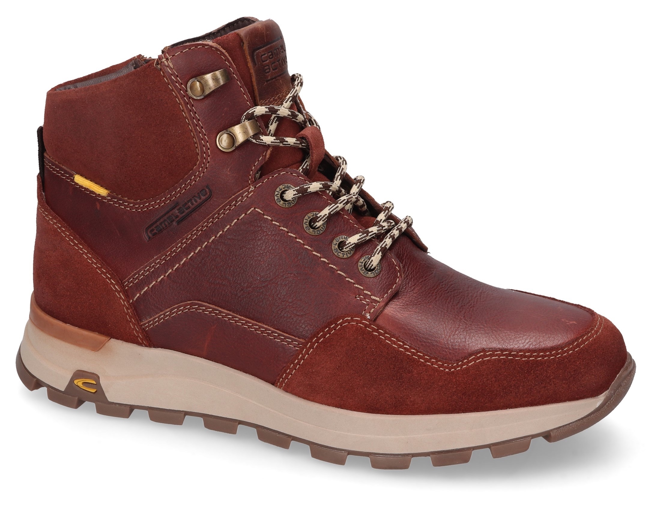 camel active Schnürboots, Schnürboos, High Top Sneaker, Winterboots mit Wechselfußbett